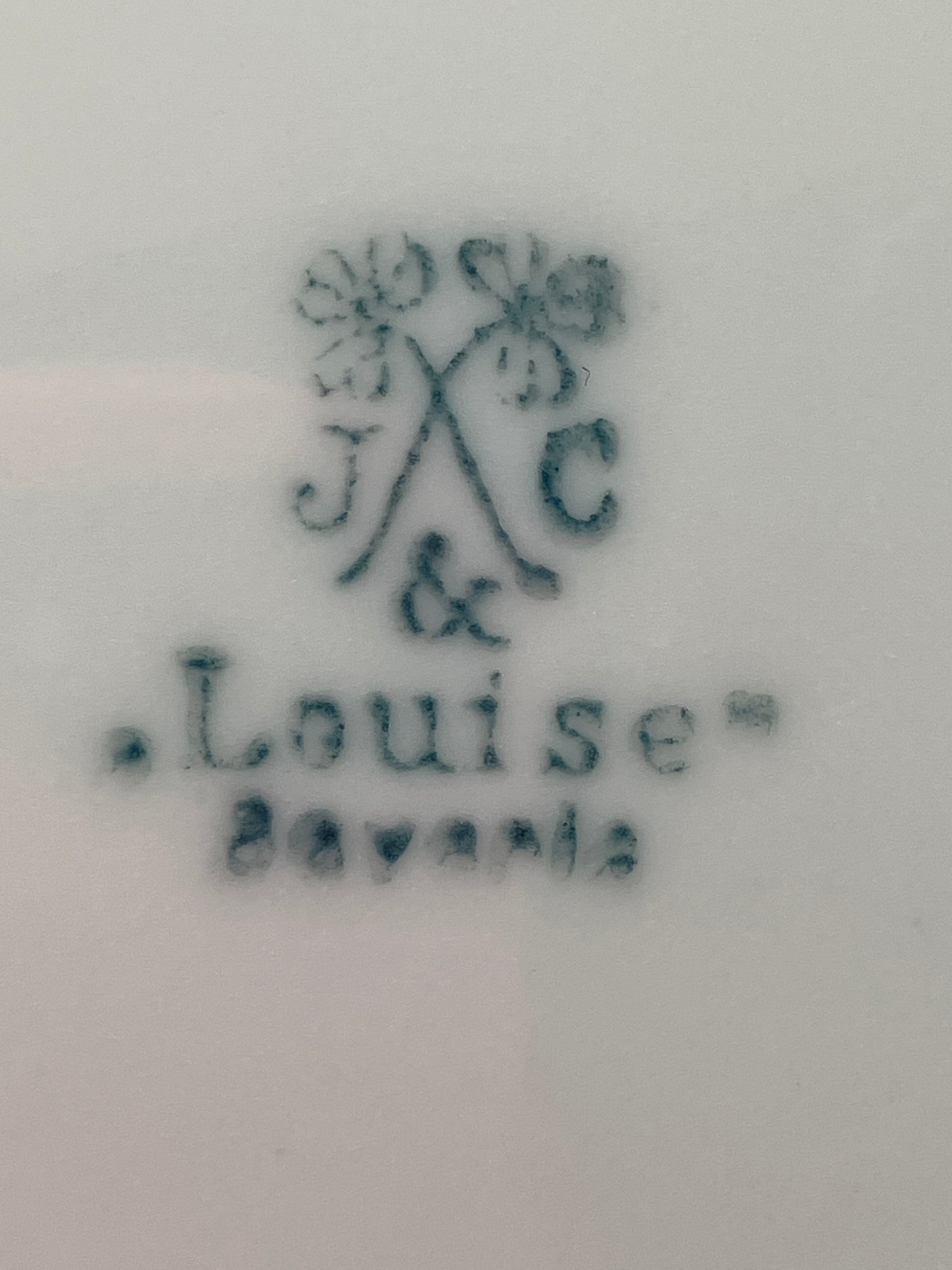 Antique J & C Louise Bavaria back stamp 