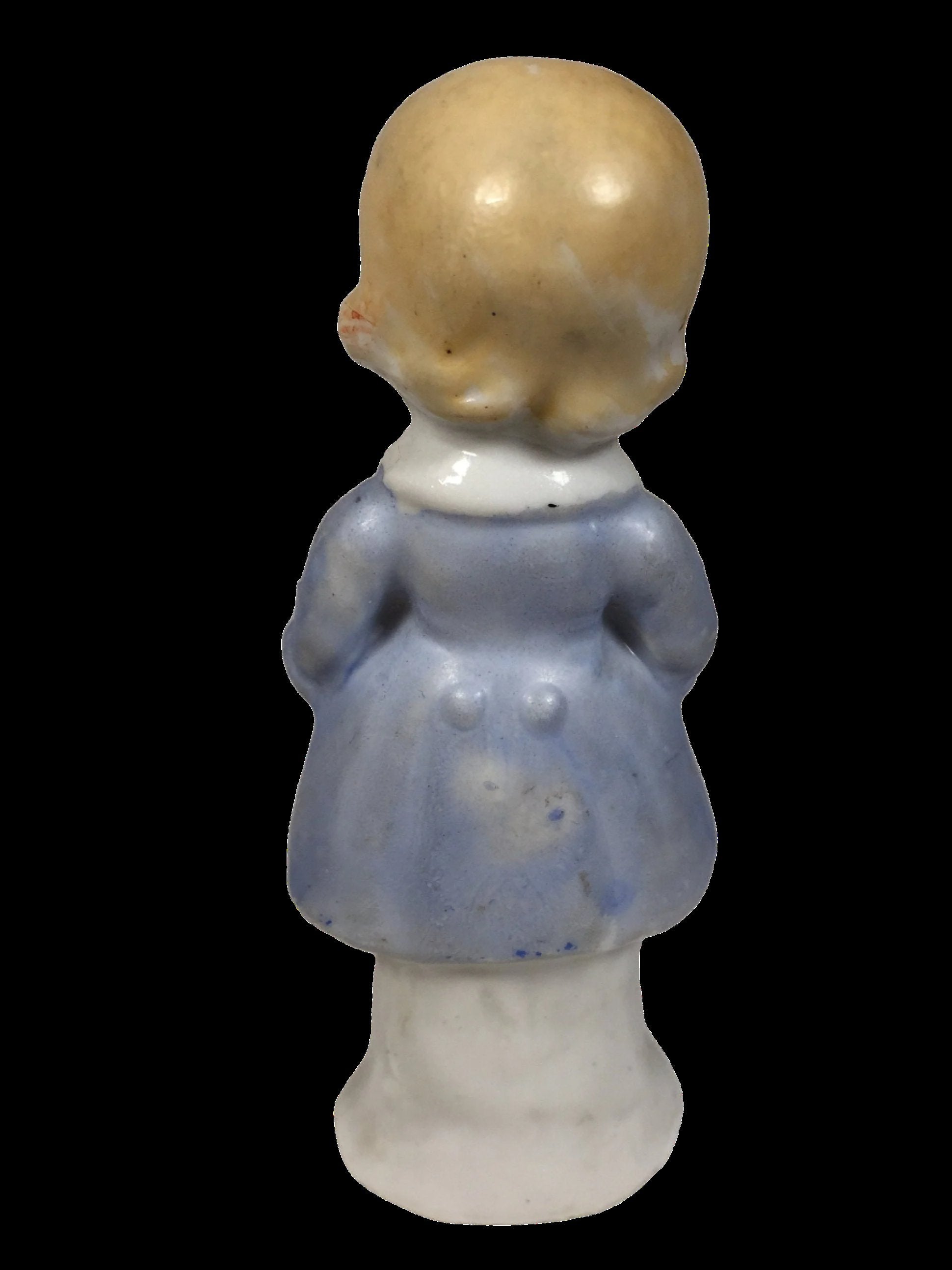 Antique Japan Boy Figurine Back
