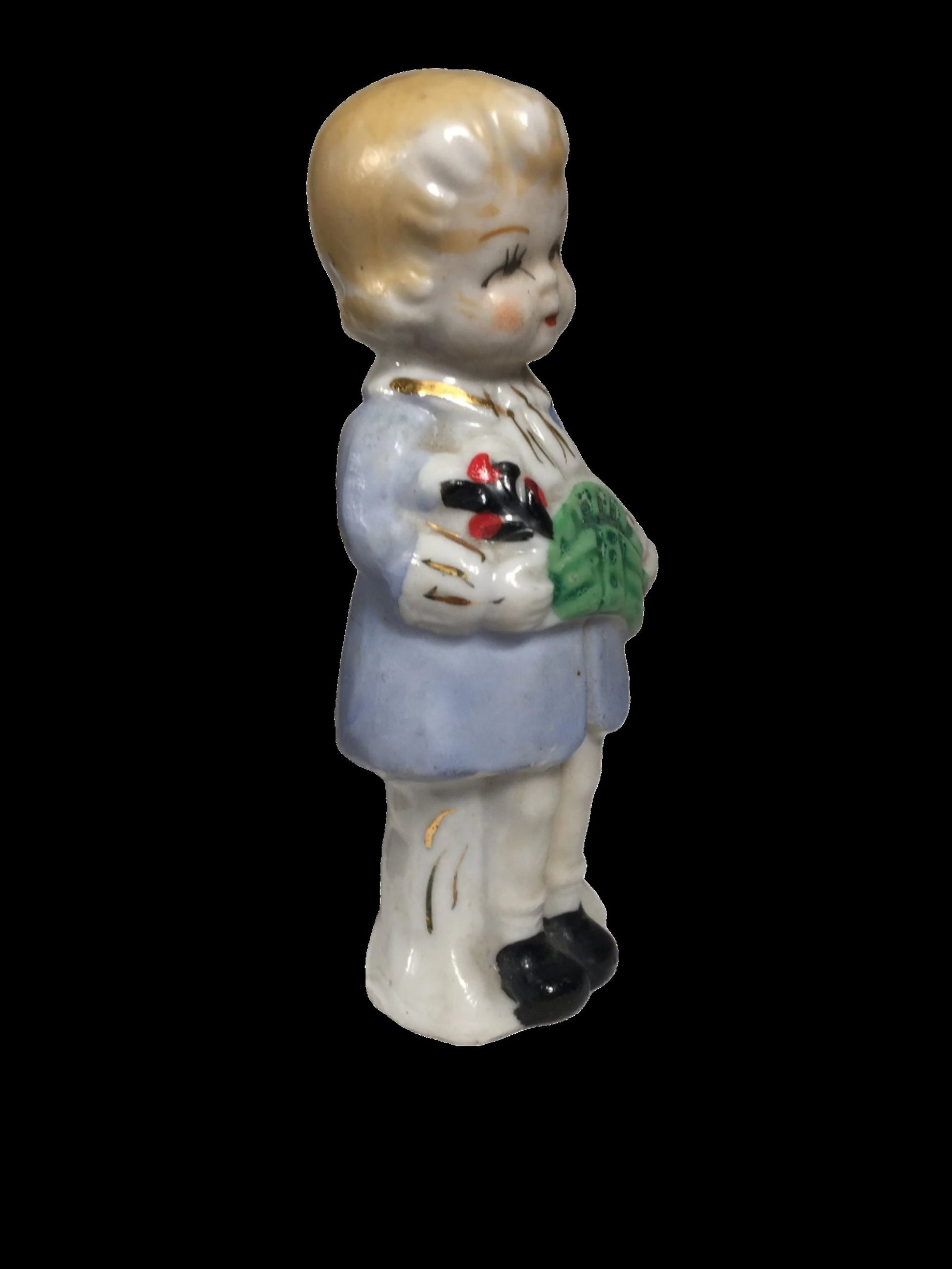 Antique Japan Young Boy Figurine