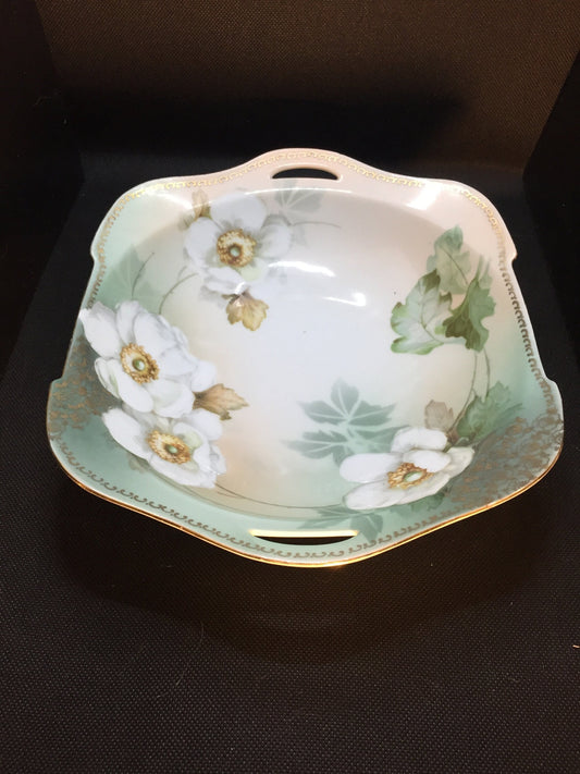 Antique R&S Hand painted Bowl with Flowers
