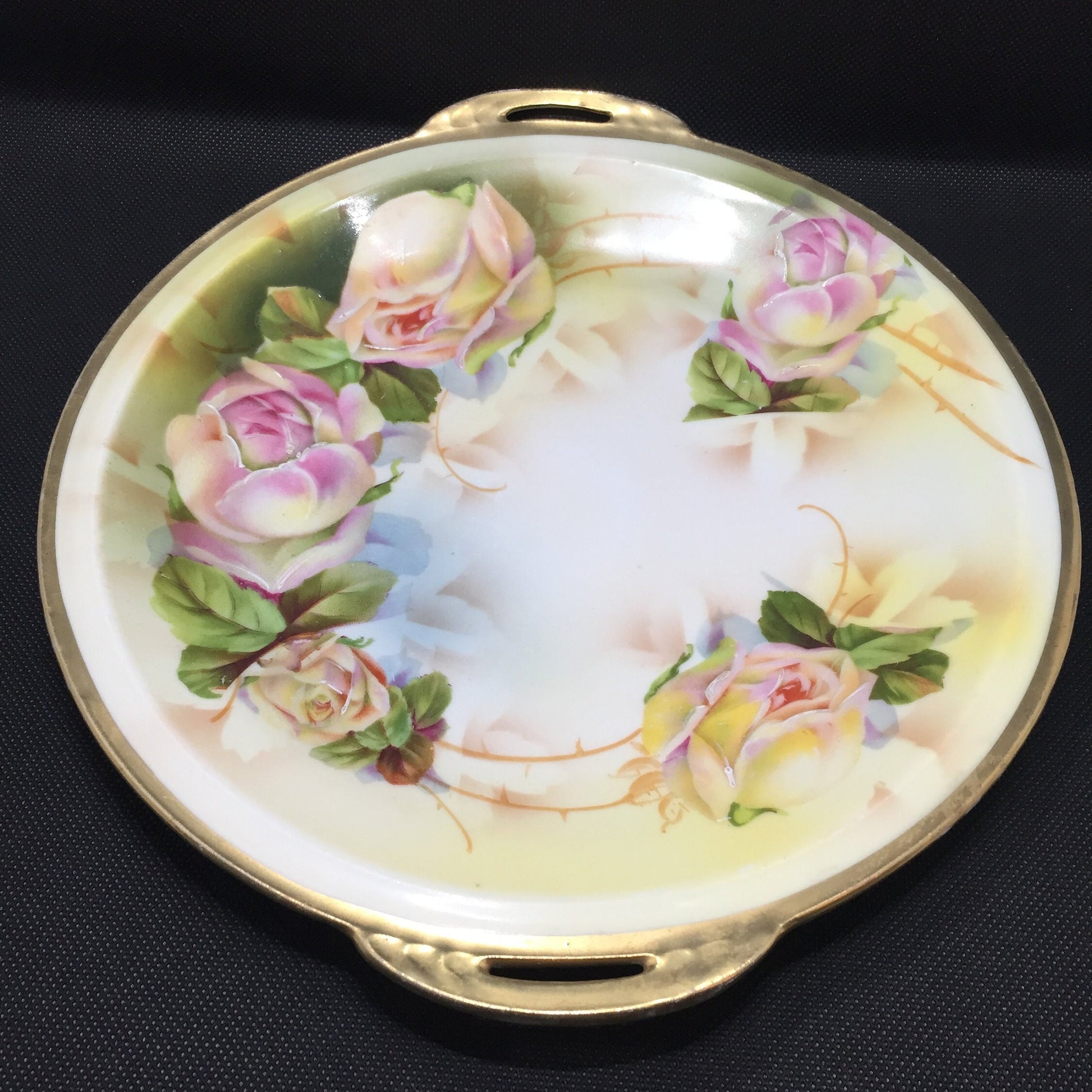 Antique Victorian Cake Plate by Royal Rudolstadt of Prussia  