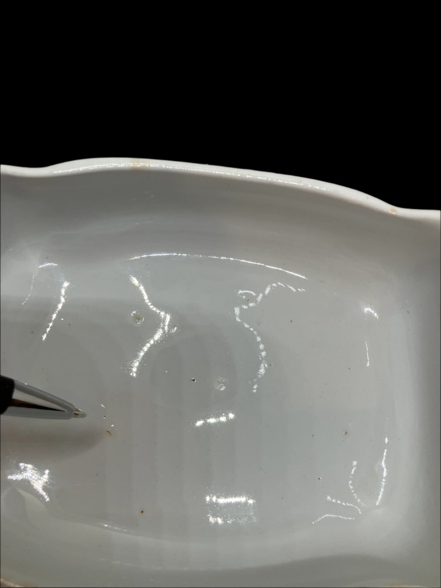Antique Ironstone Soap Dish by Johnson Brothers