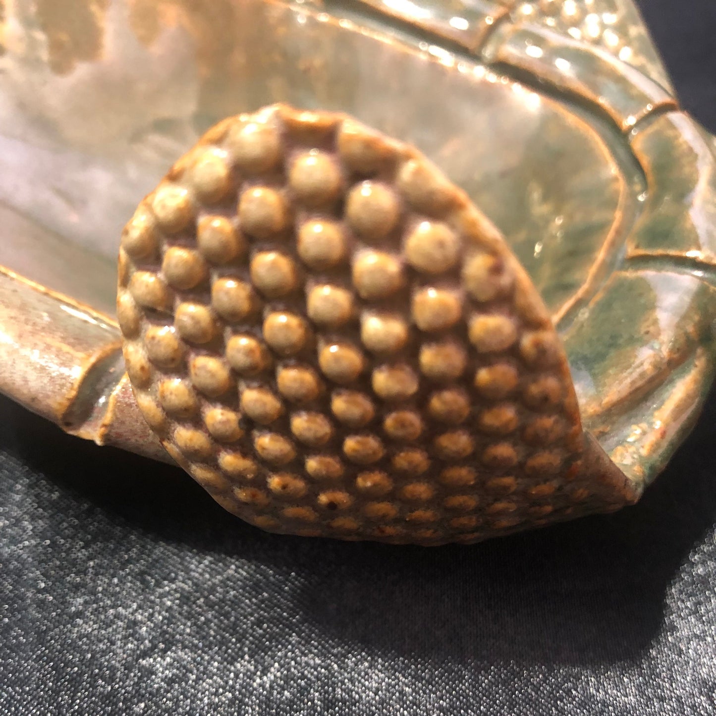 Vintage Sea Turtle Trinket Dish Handcrafted Pottery Soap Dish One of a Kind Oddity