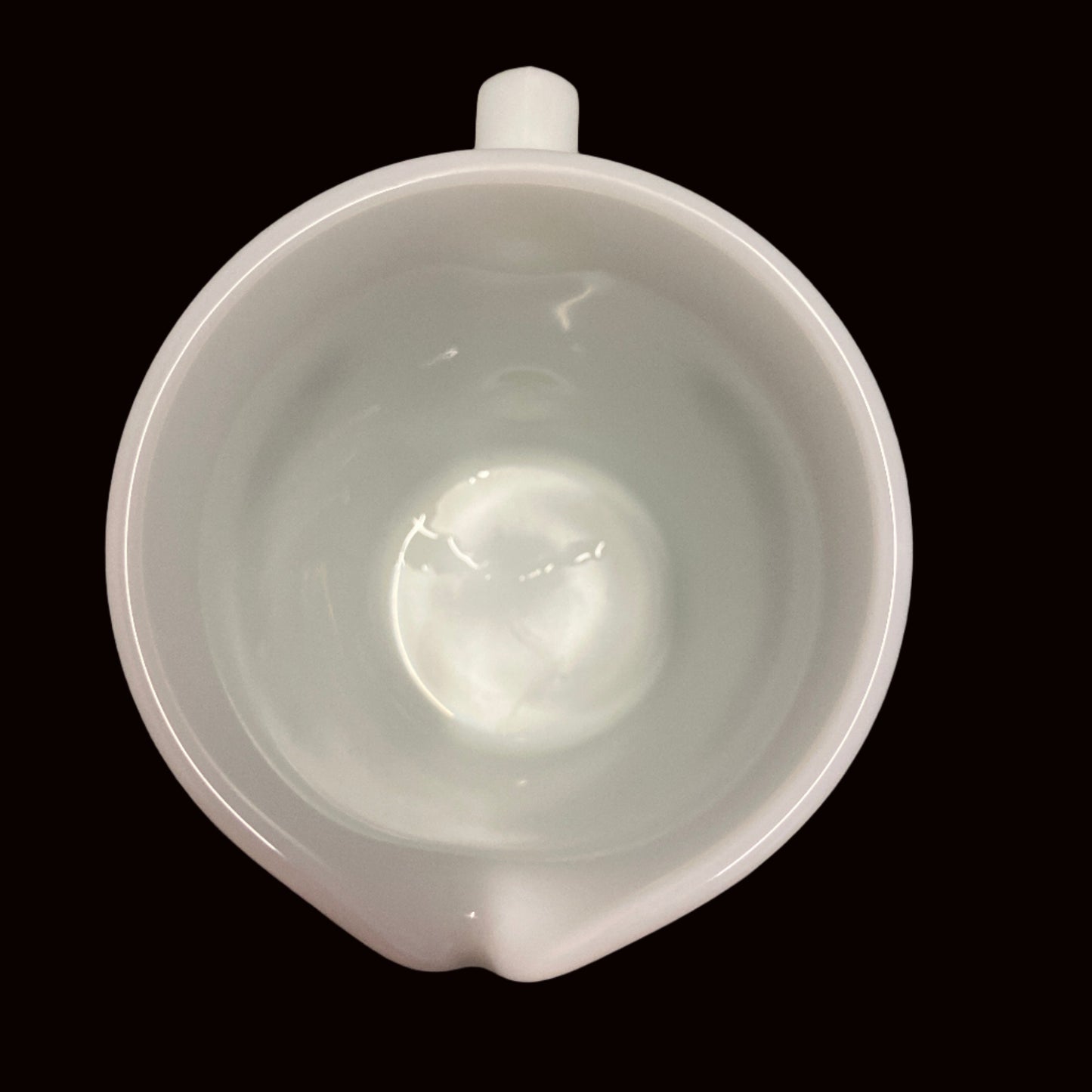 Vintage Pyrex Creamer, Spring Blossom Green & White