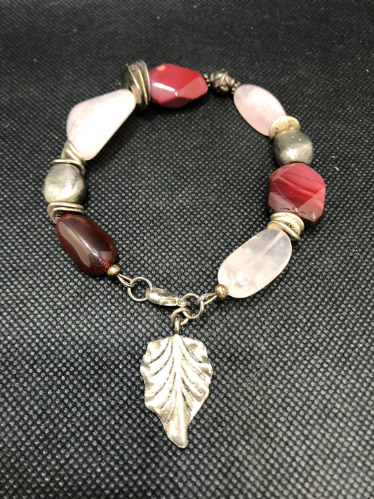 Beaded Bracelet with Quartz