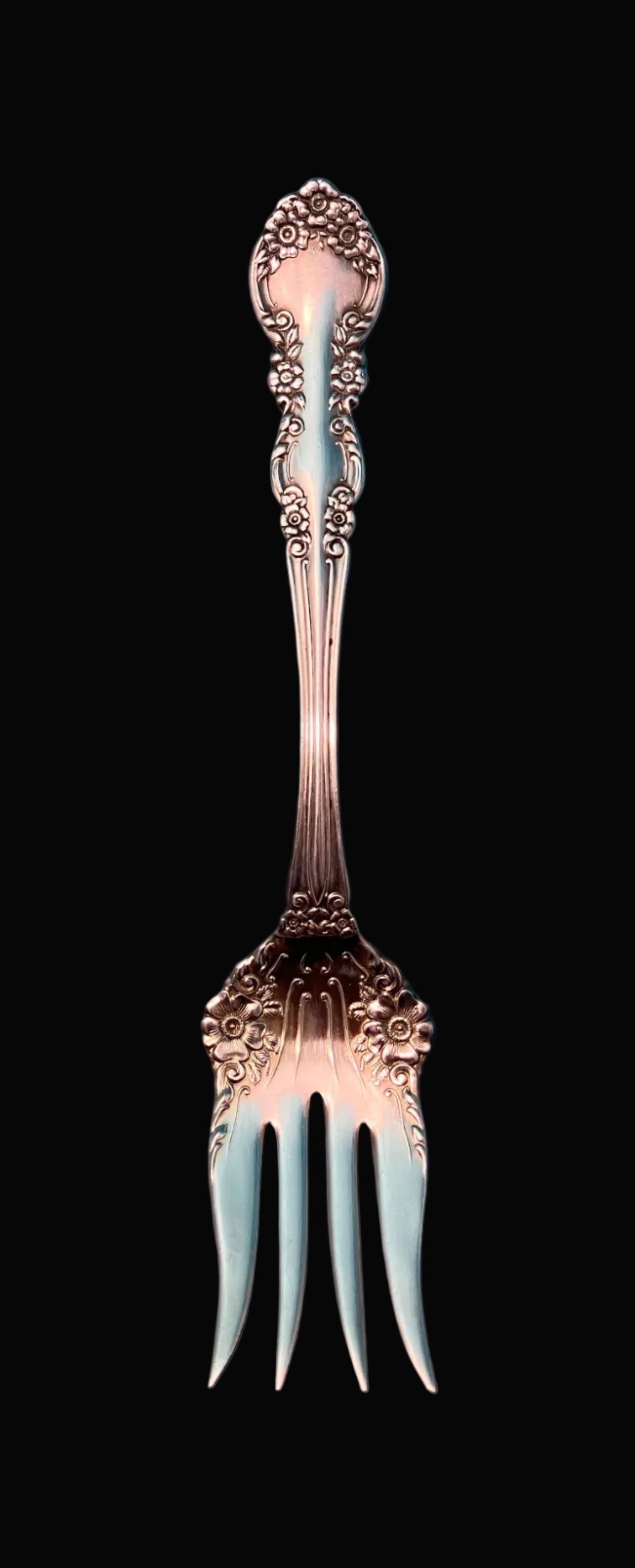 International Silver / Wm. Rogers Silverplate Vintage Hardwick Serving Fork 
