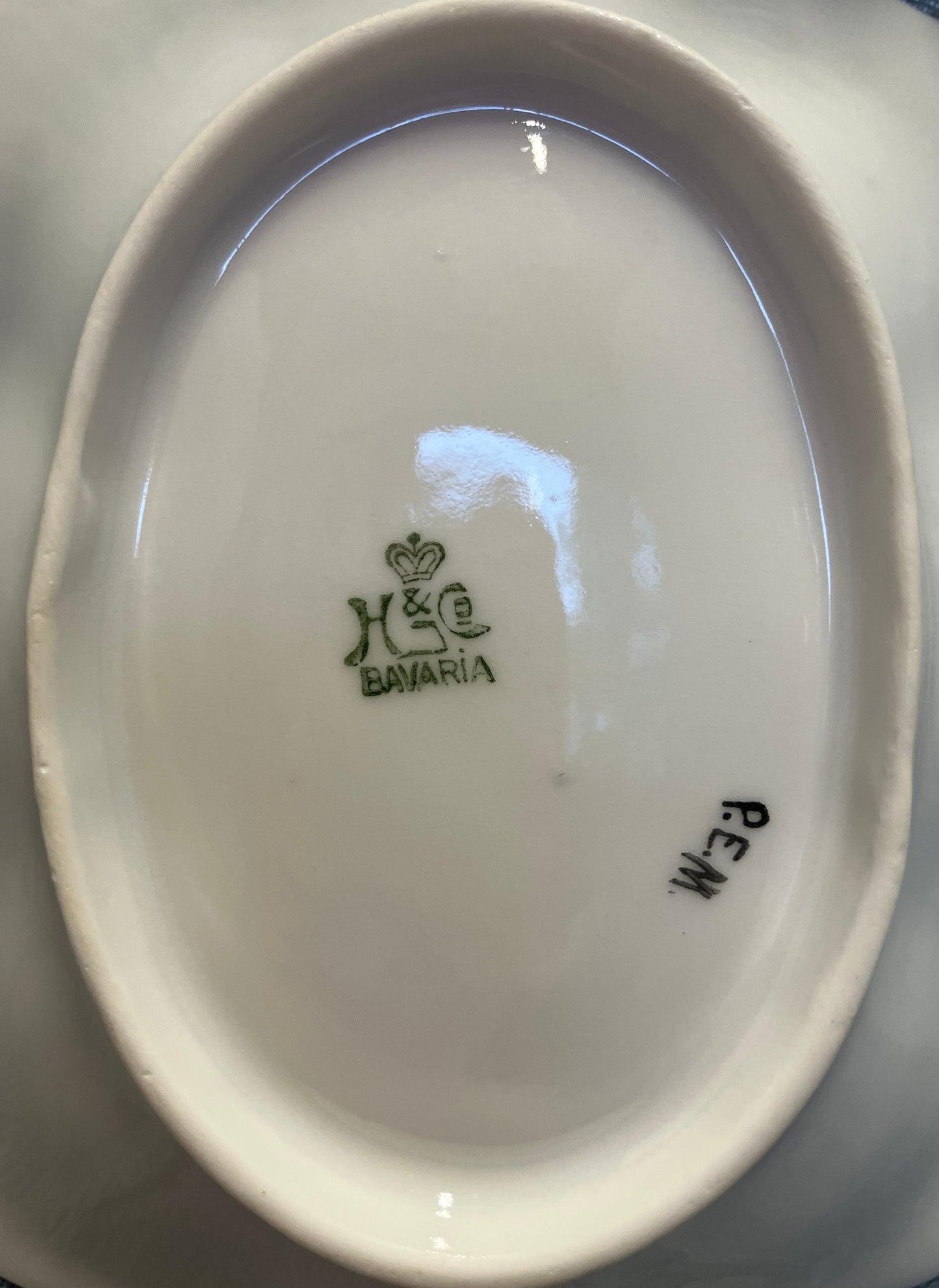 Vintage Porcelain Trinket Dish – Heinrich & Co Germany – Hobby Artist Signed PEM
