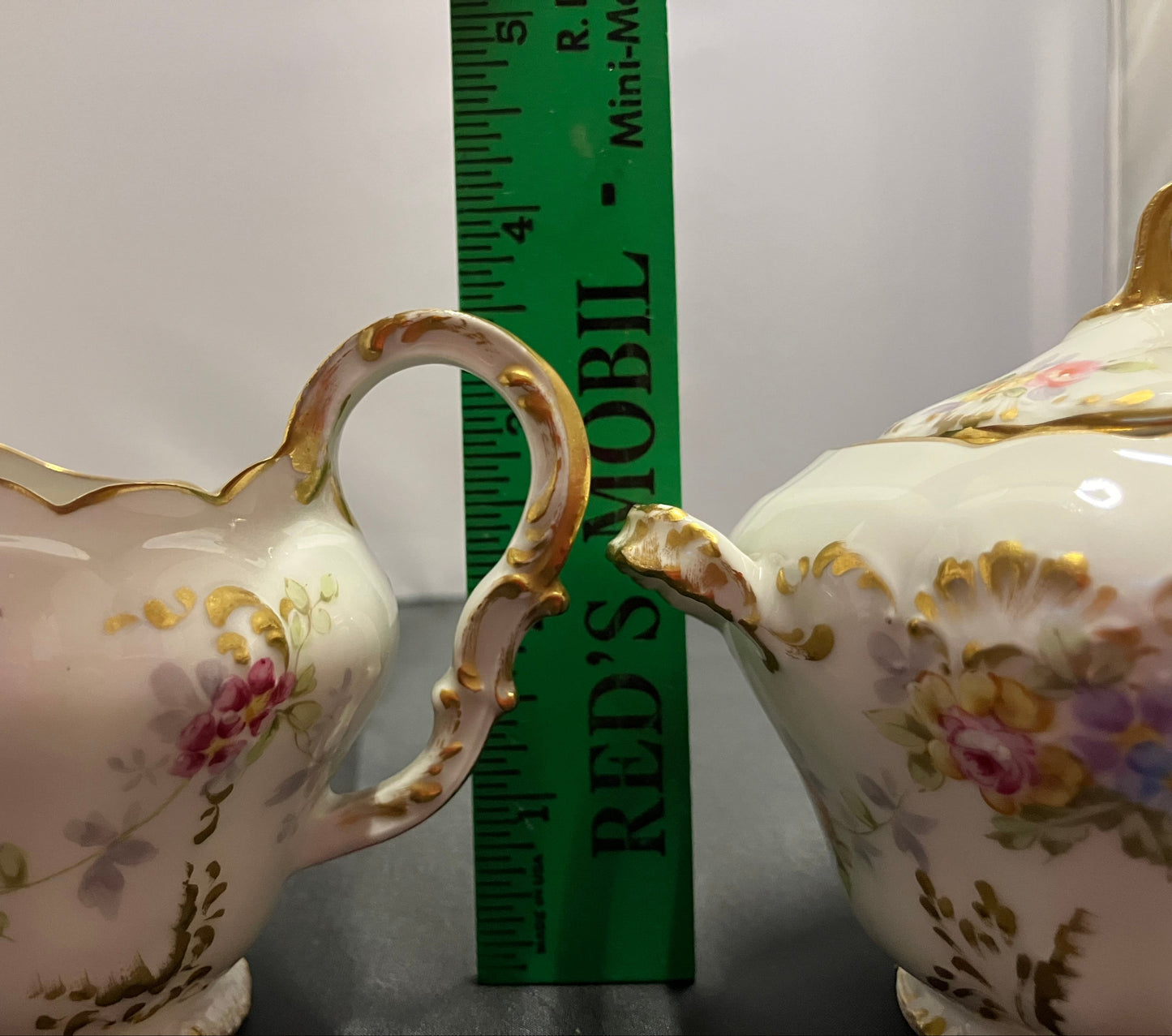 Antique Limoges Sugar and Creamer Set, Charles Ahrenfeldt France