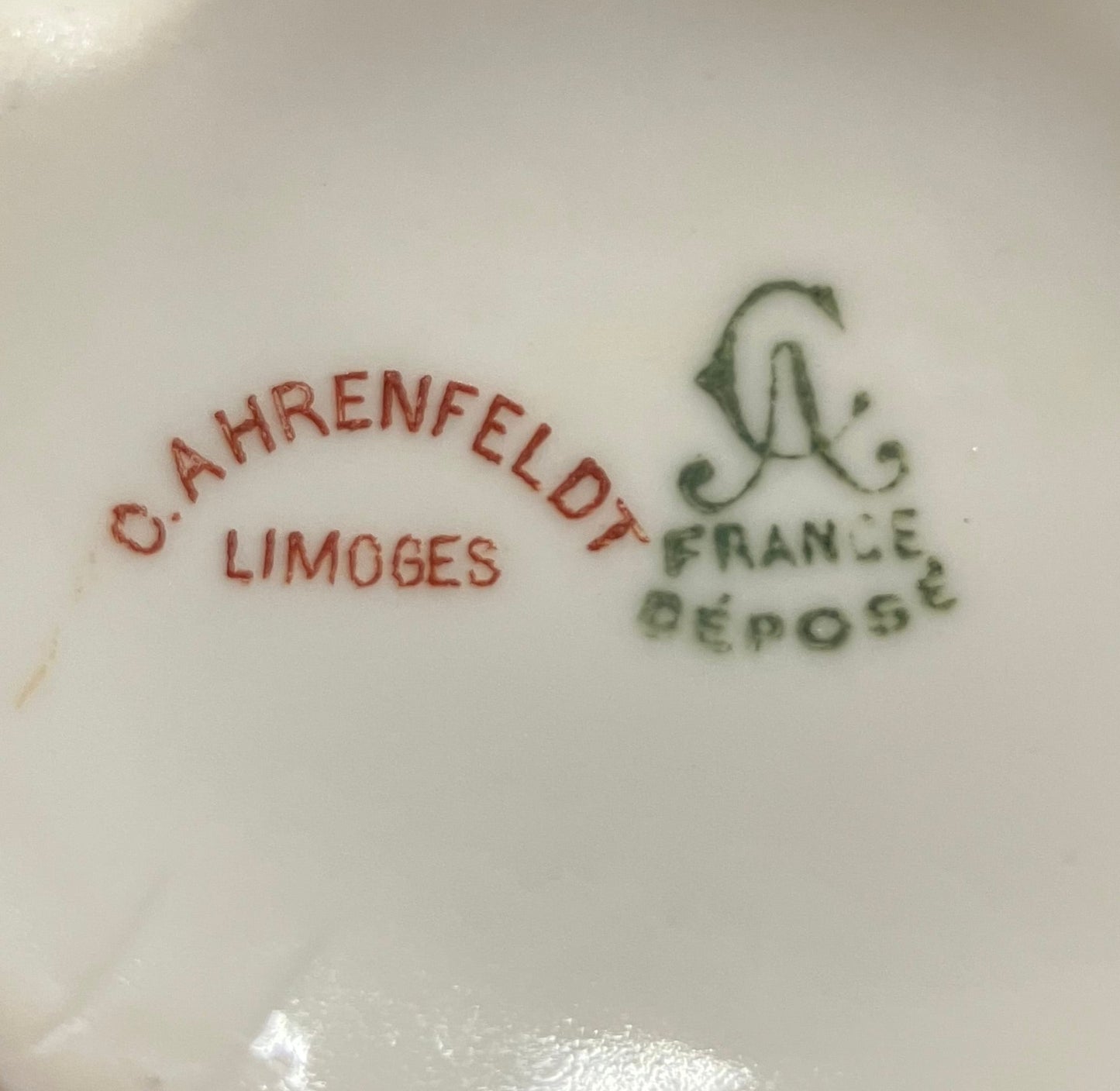 Charles Ahrenfeldt Limoges France Depose Makers Mark