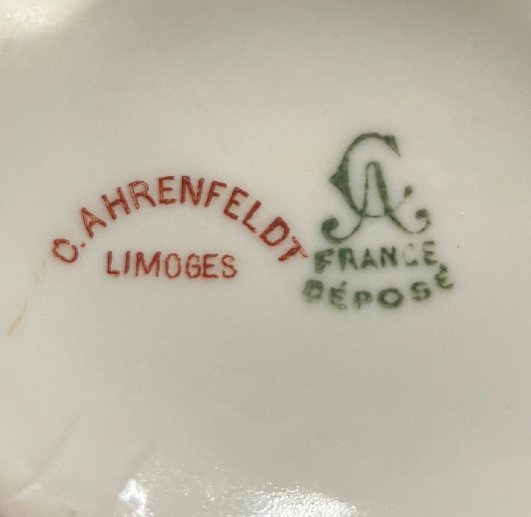 Charles Ahrenfeldt Limoges France Depose Makers Mark