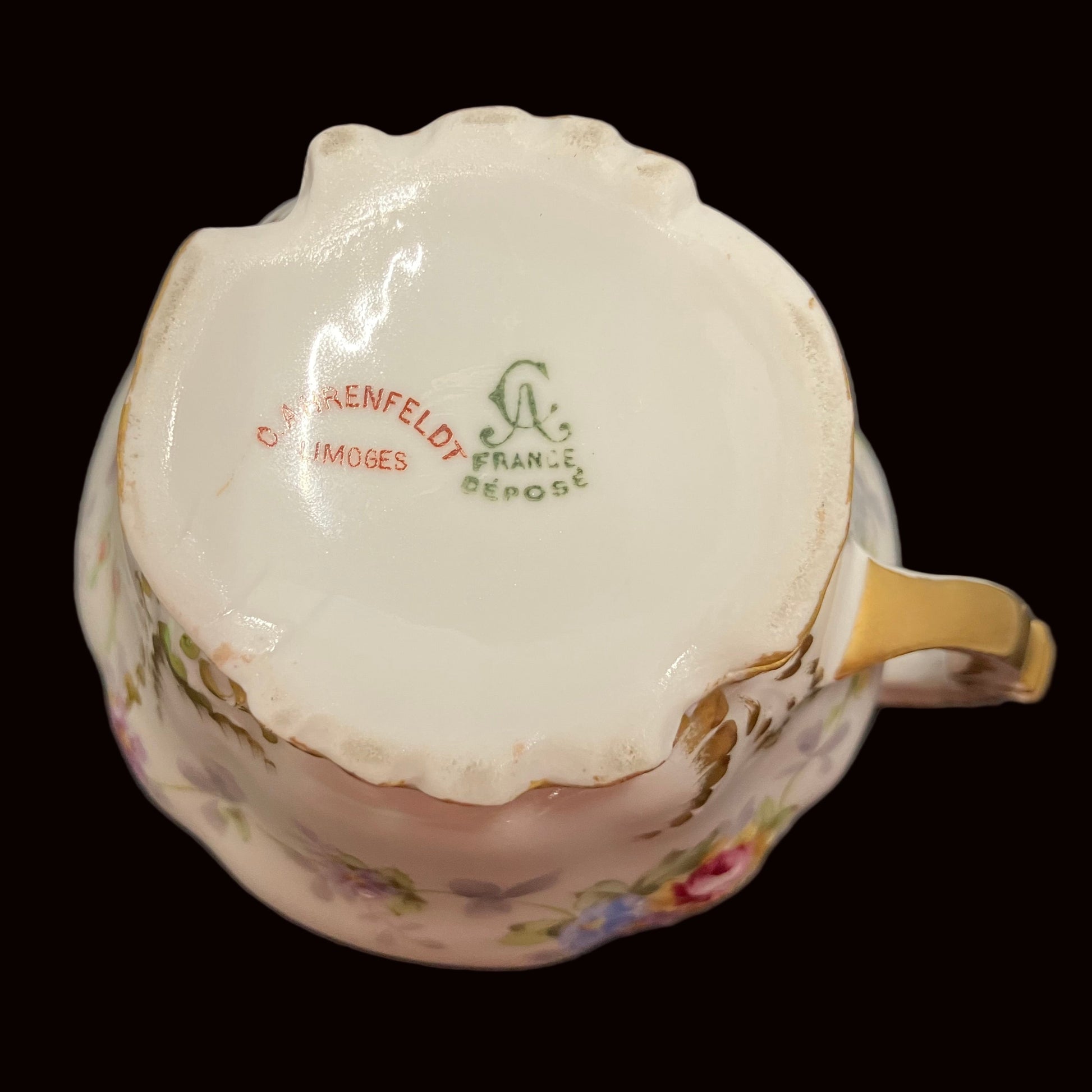 Charles Ahrenfeldt  antique Limoges France Depose creamer