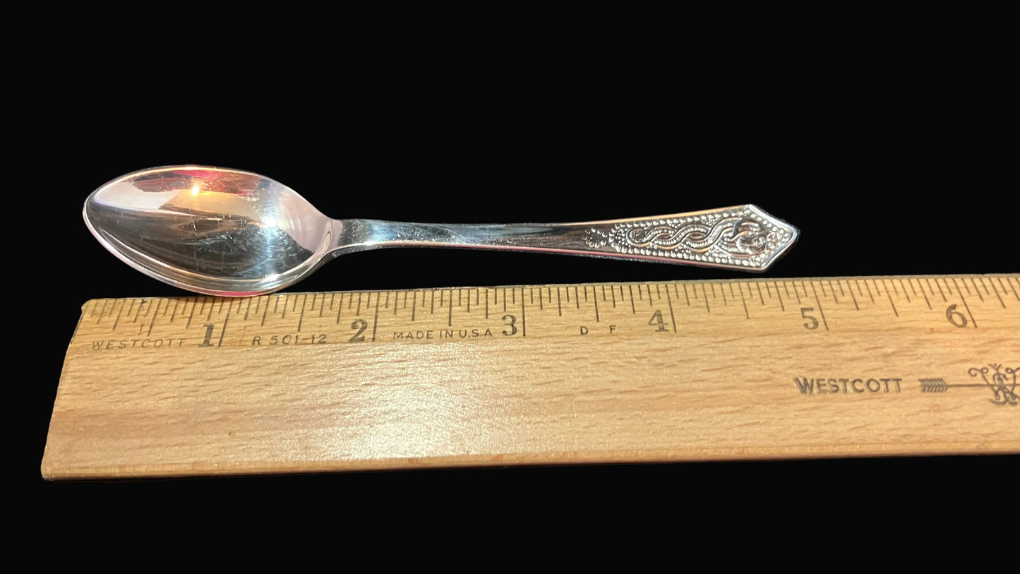 Vintage Newbridge EPNS Silver-Plated Demitasse Spoons – Set of 5