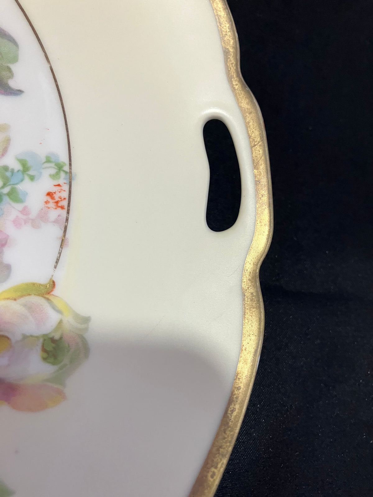 Antique Donath Prussia Cake with a red griffin back stamp
