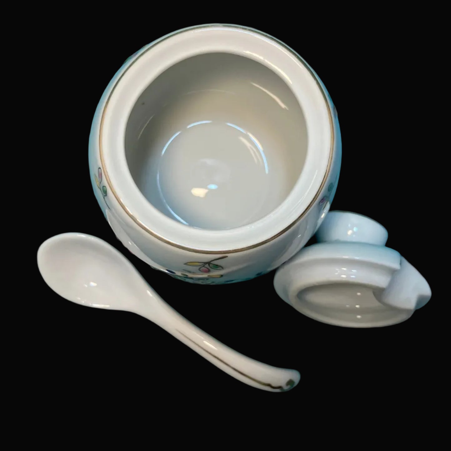 Vintage Mustard Jar with Spoon