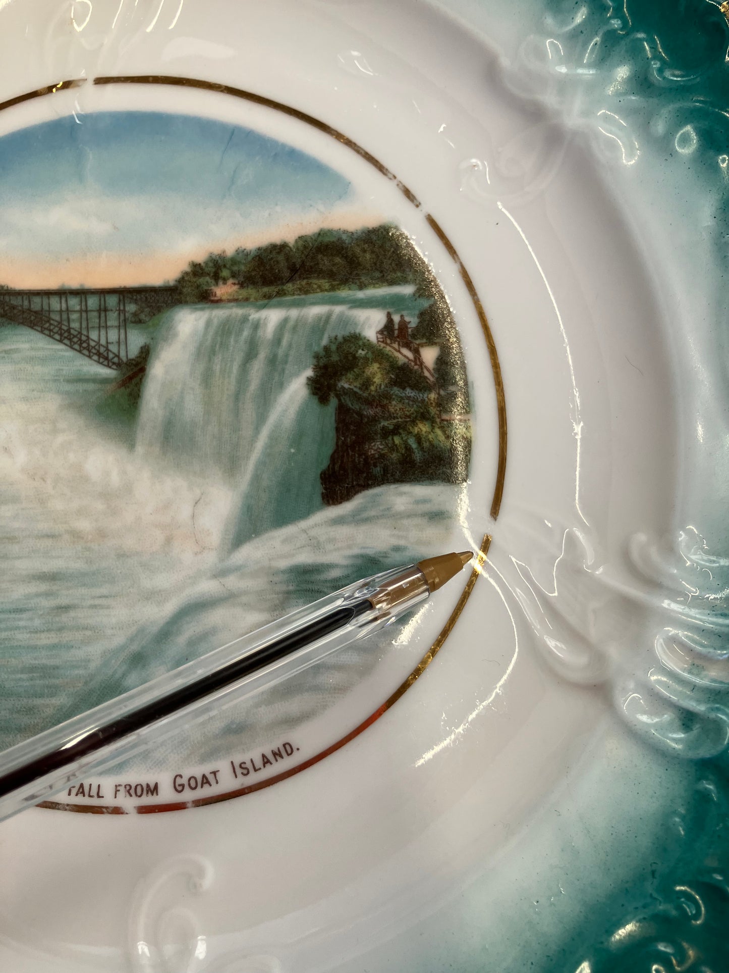 Vintage Niagara Falls China Plate