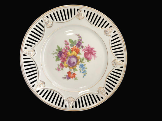 Antique German reticulated plate