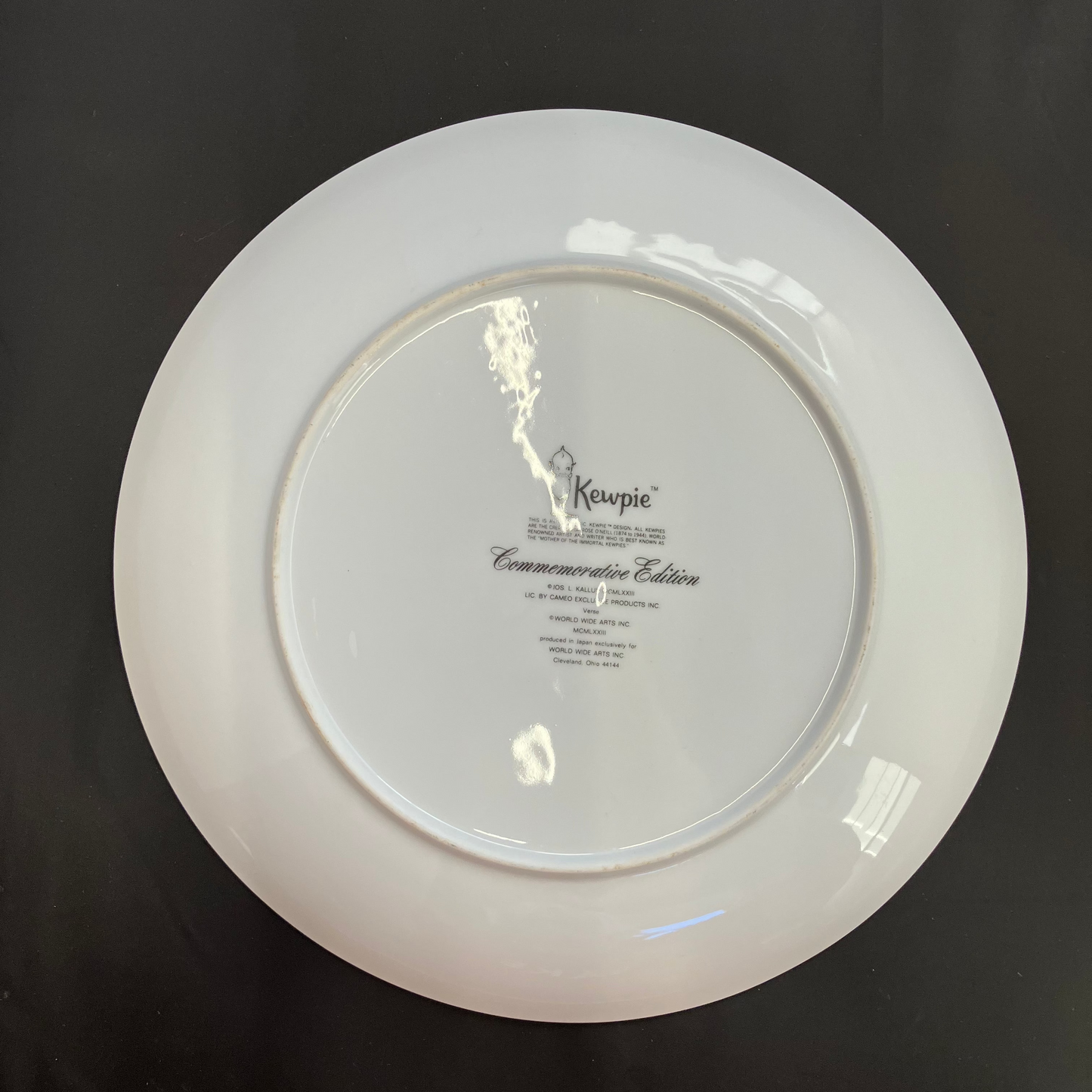 Vintage 1973 Kewpie & Santa Commemorative Plate