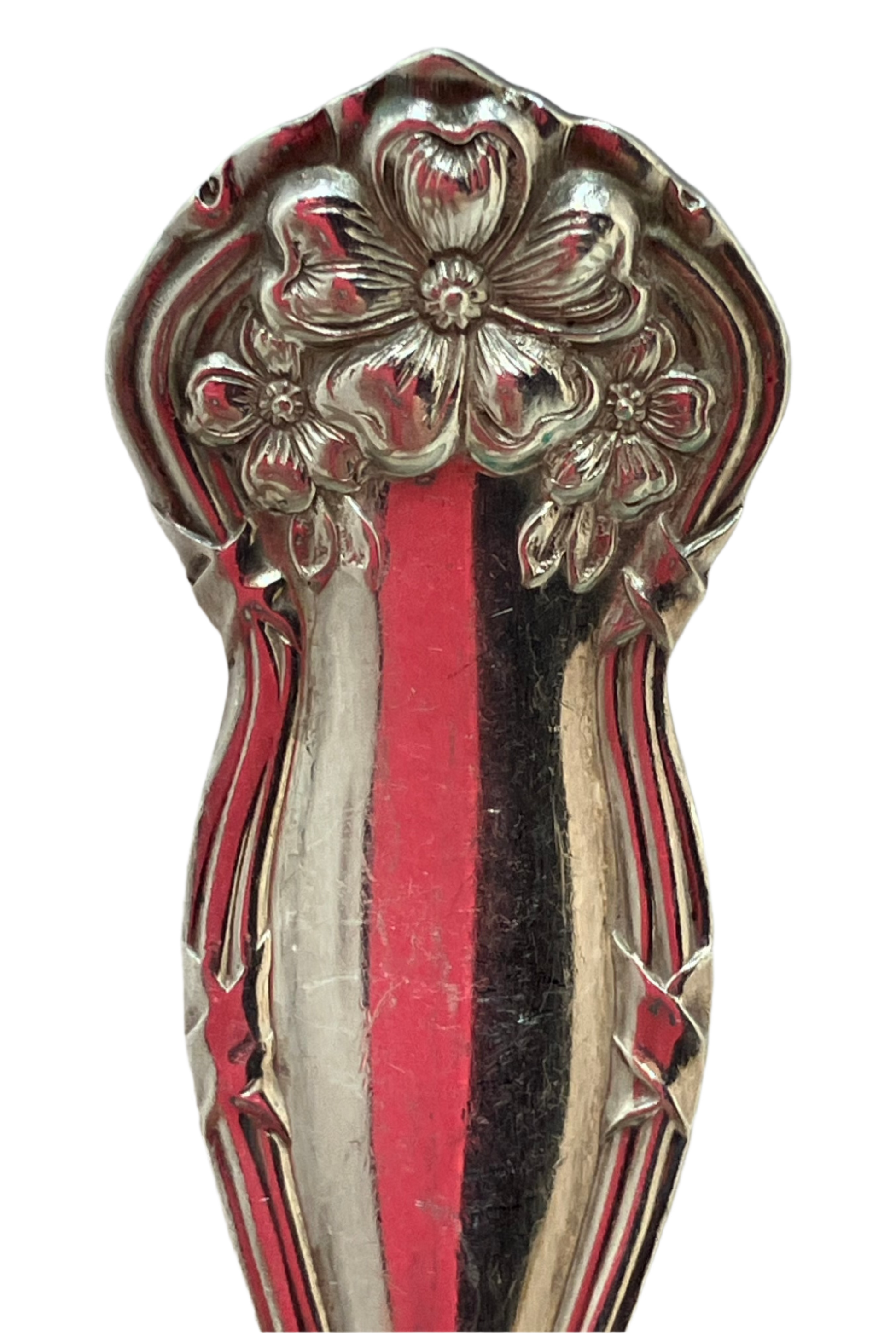 Dogwood Flower Design on Antique Meat Fork