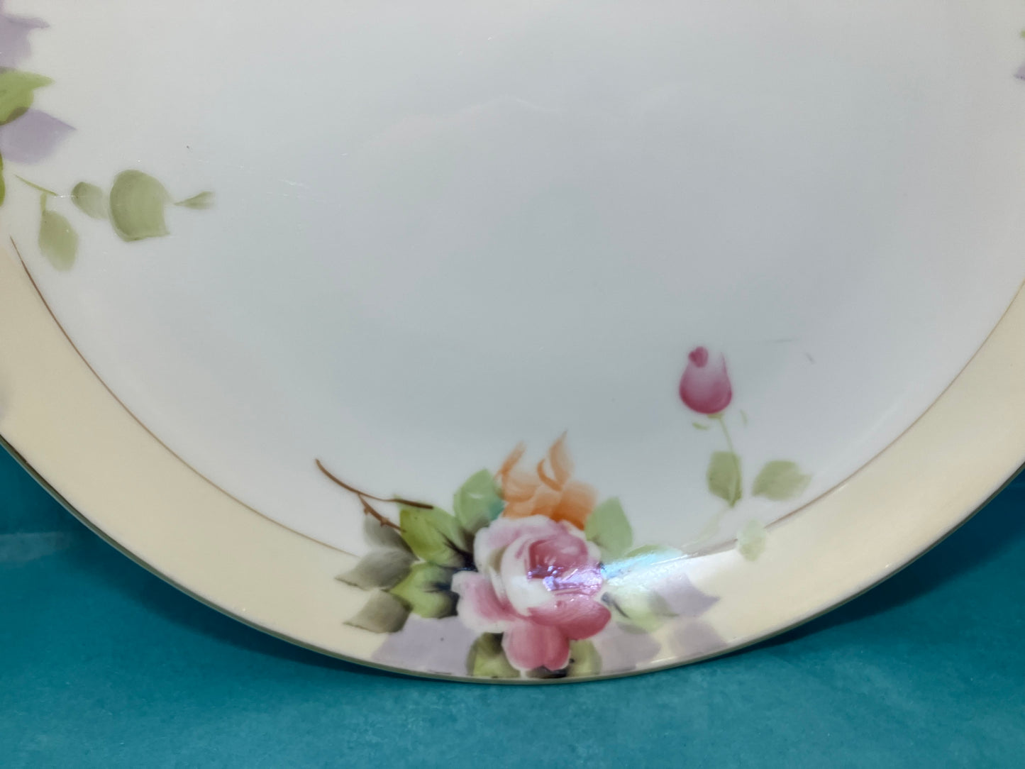 Vintage Noritake Hand-Painted Cake Plate / Serving Dish