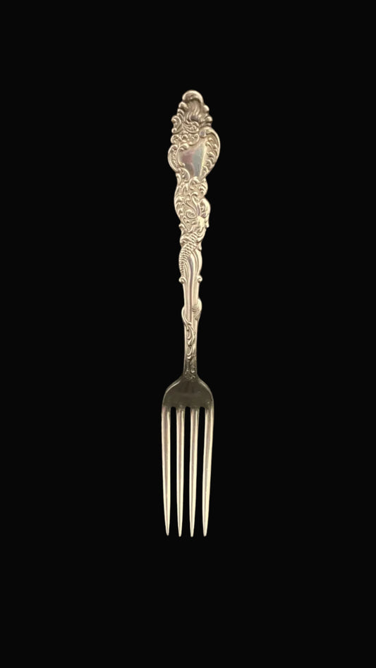 Antique 1847 Rogers A1 Columbia Fork – International Silver Silverplate – 1893 Aesthetic Victorian