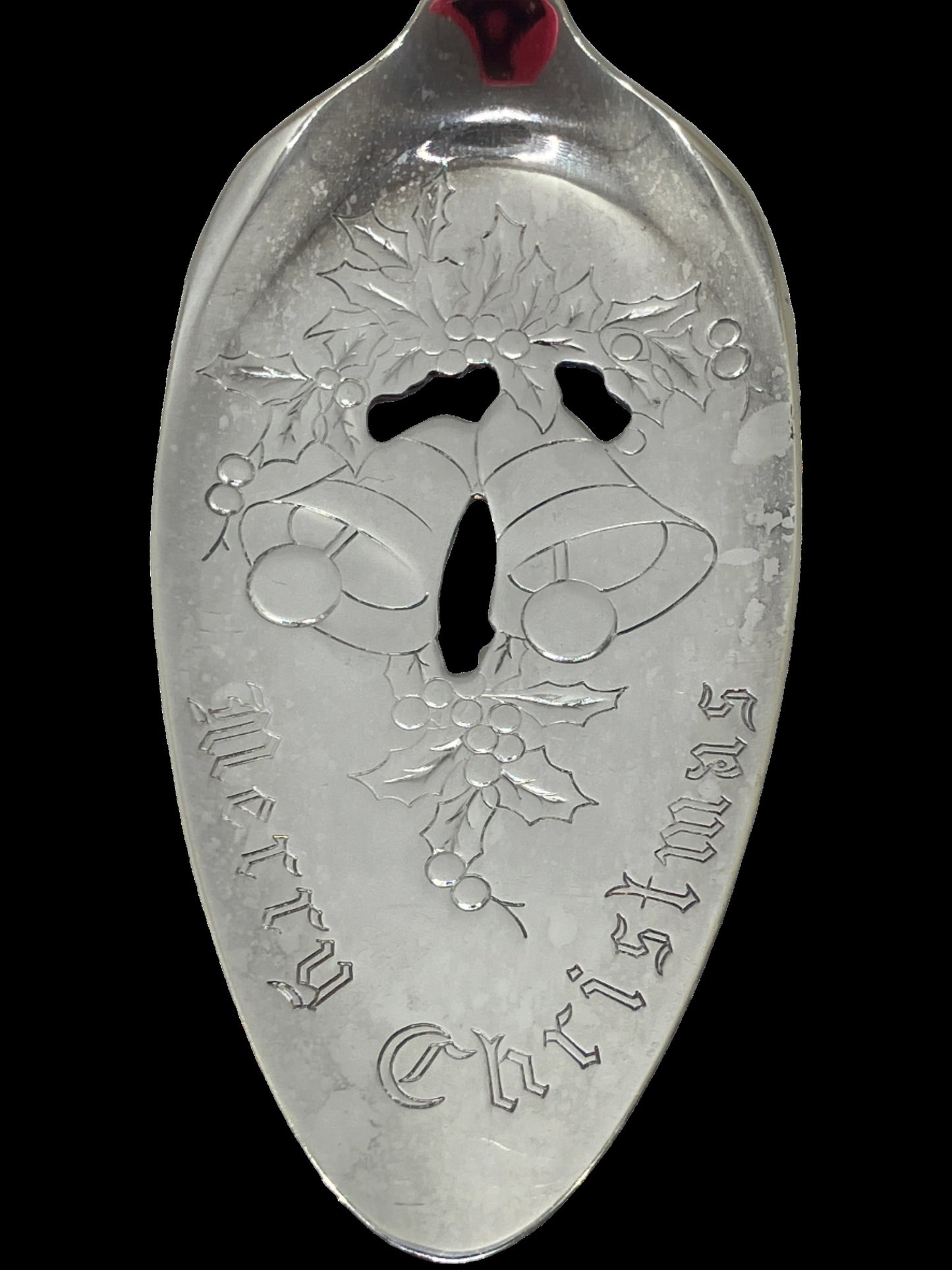 Community Silver Plate Christmas Server