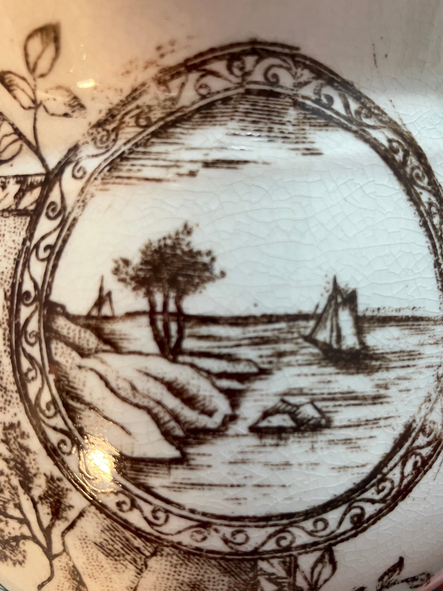 Antique Wallace & Chetwynd Ironstone Shaving Mug – Aesthetic Period, 1880s