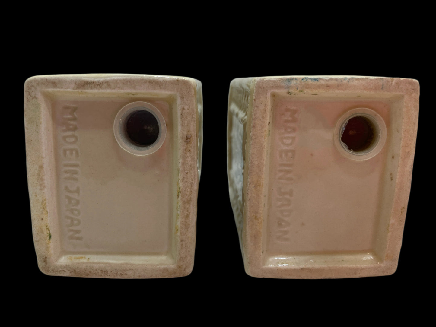 Vintage 1970s Enesco Japan Butterfly Garden Trellis Salt & Pepper Shakers