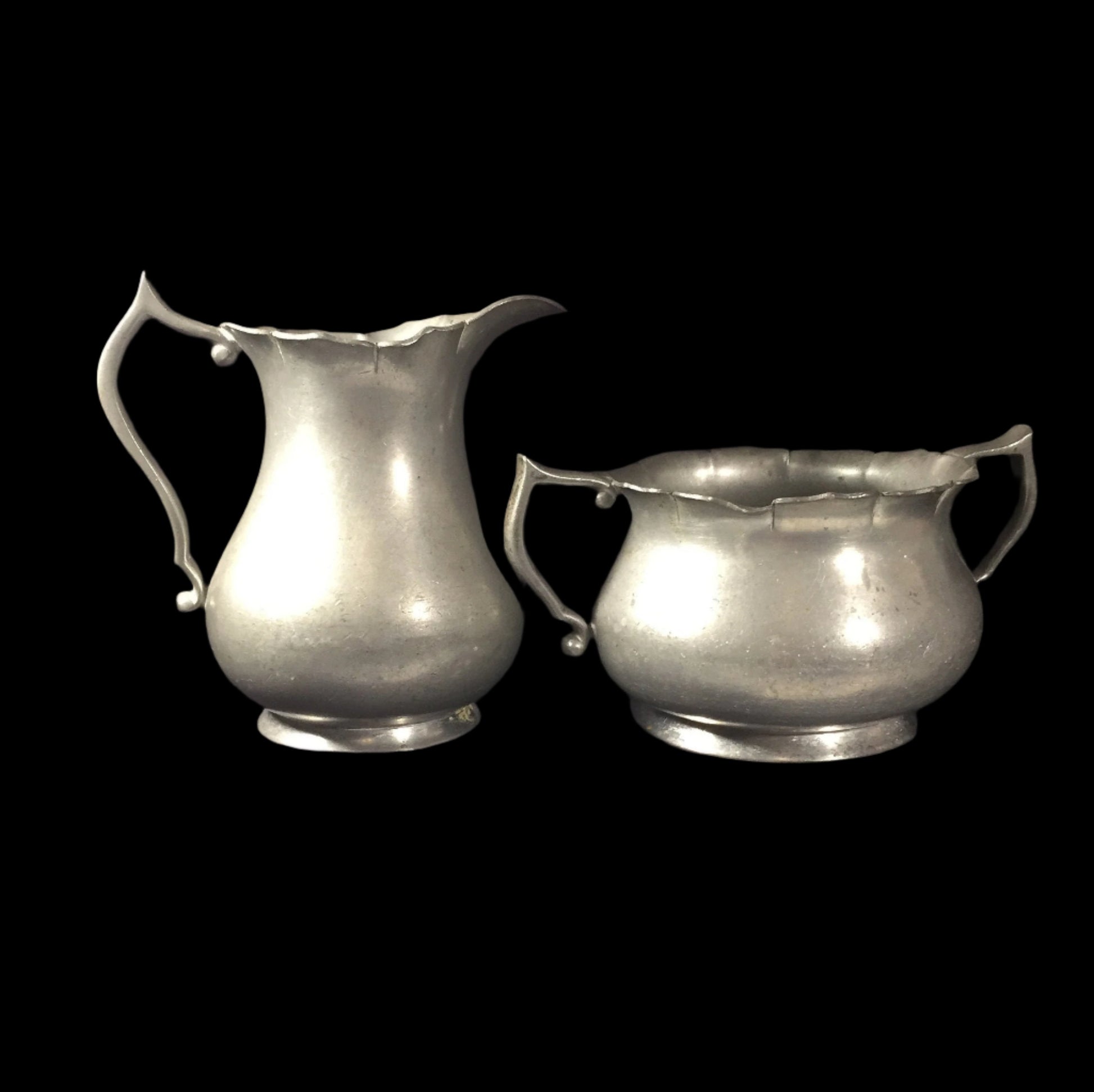 Elegant Pewter Sugar and Creamer by INSICO