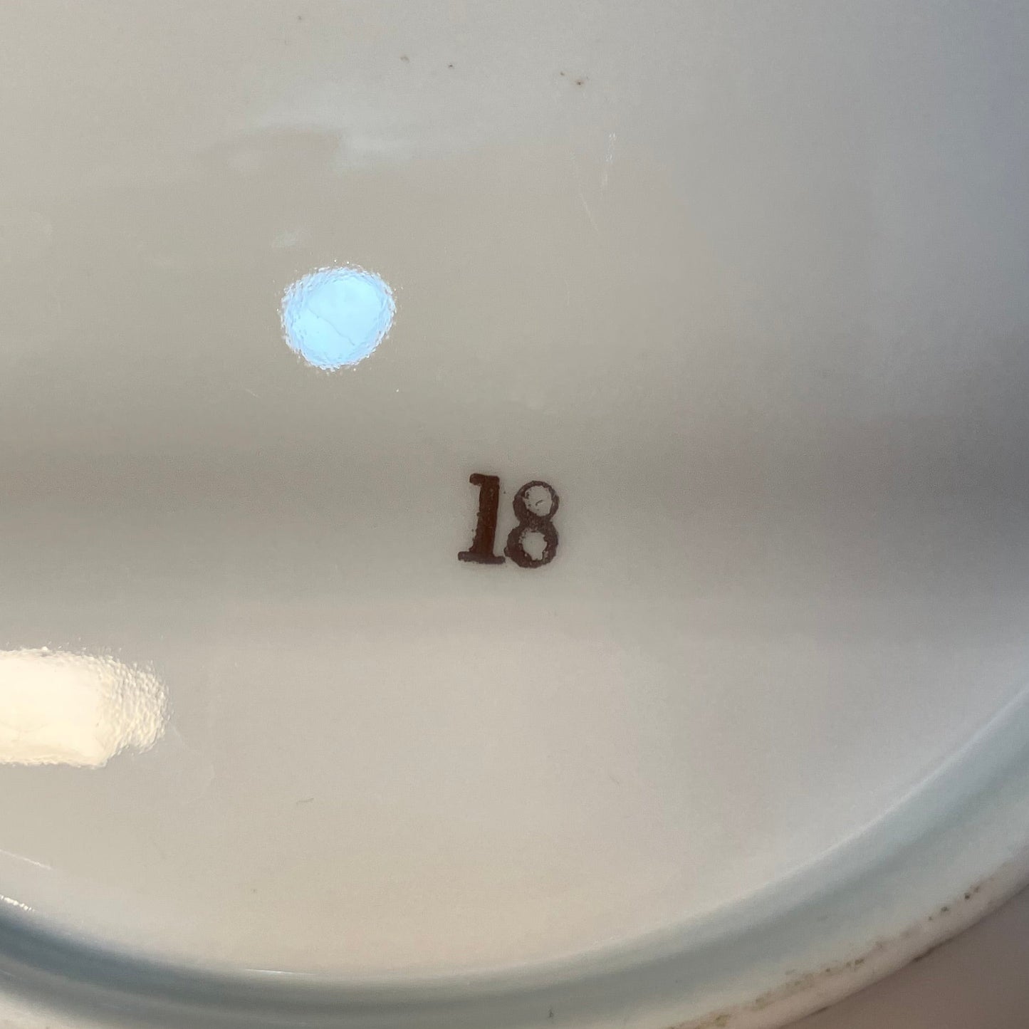 Antique Porcelain Leaf Shaped Trinket Dish