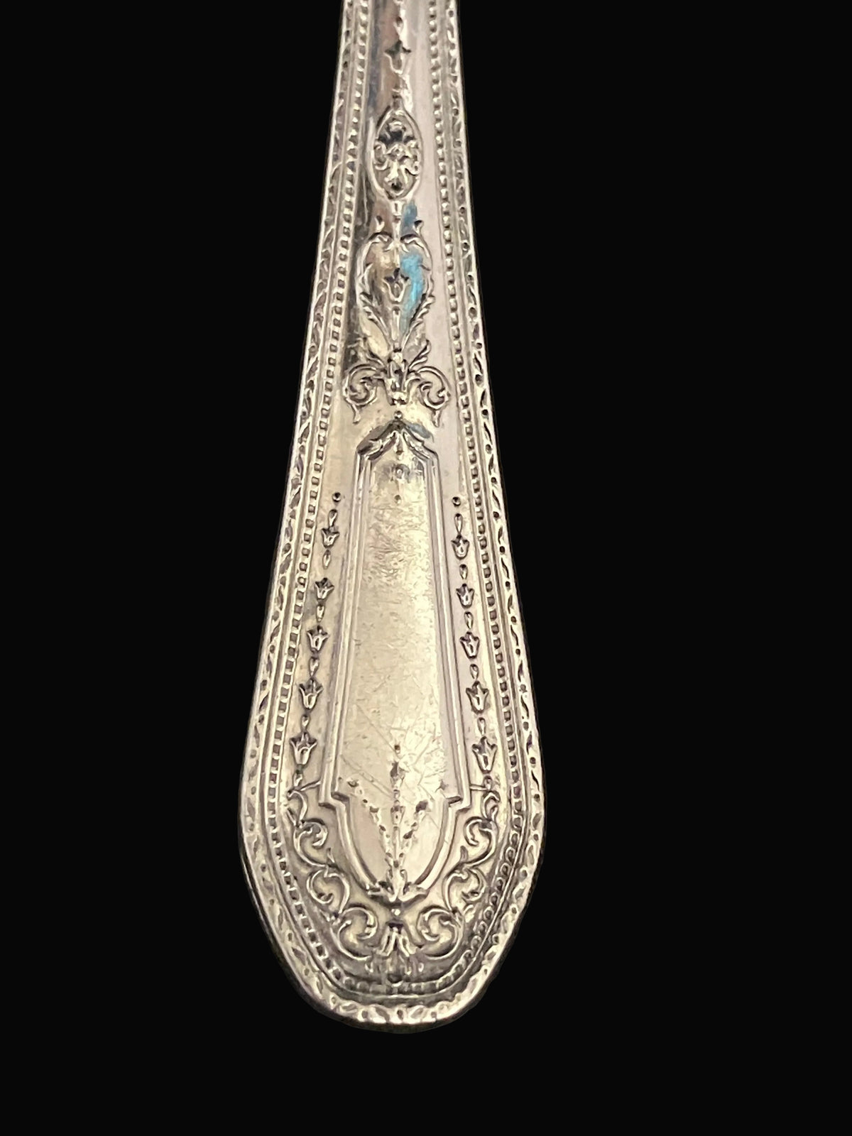 Antique Community Plate Bonbon Spoon – Hampton Court Pattern