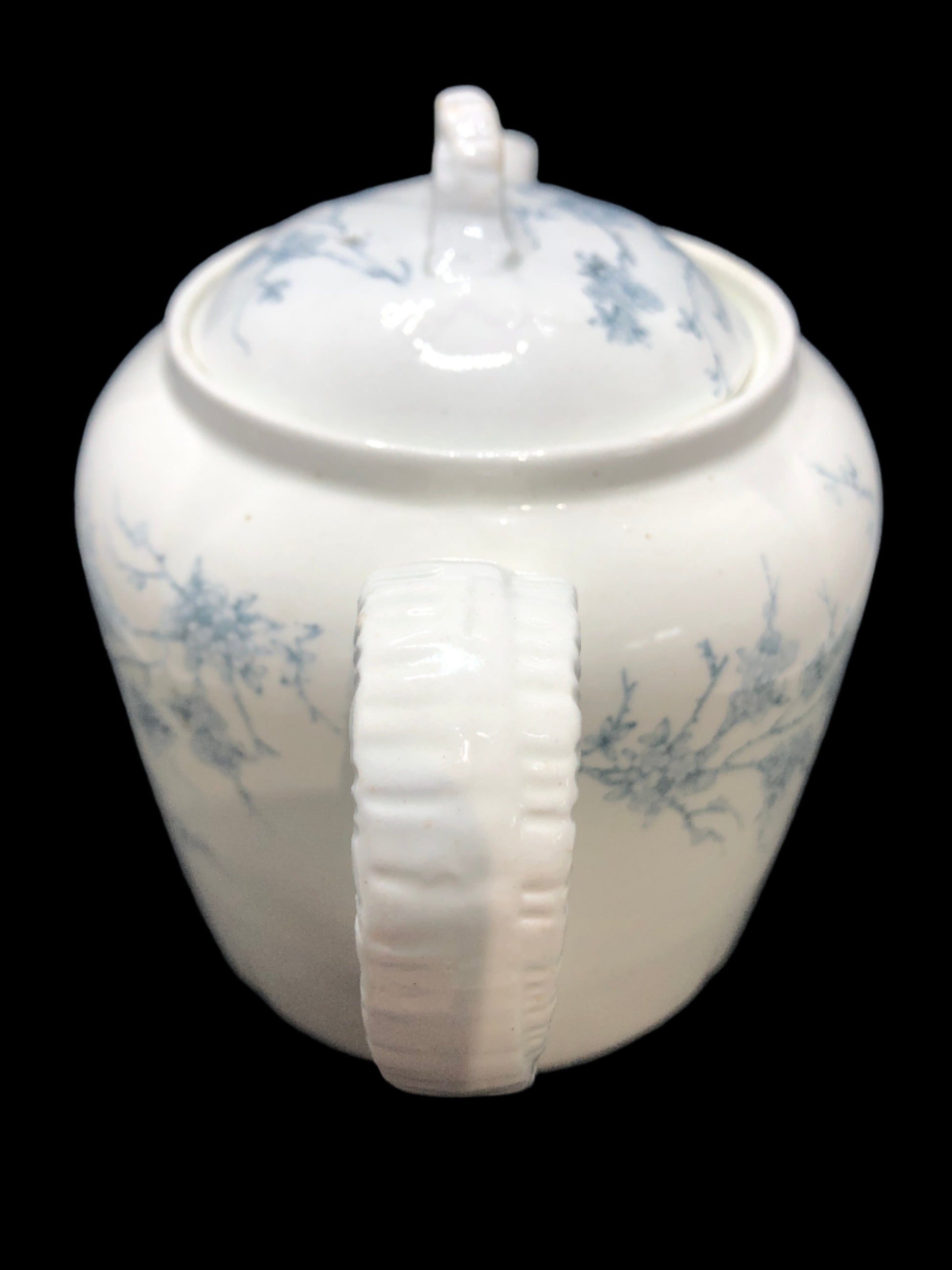 Farmhouse and Cottage Core Antique Teapot Ironstone English Tunstall Spring Handle