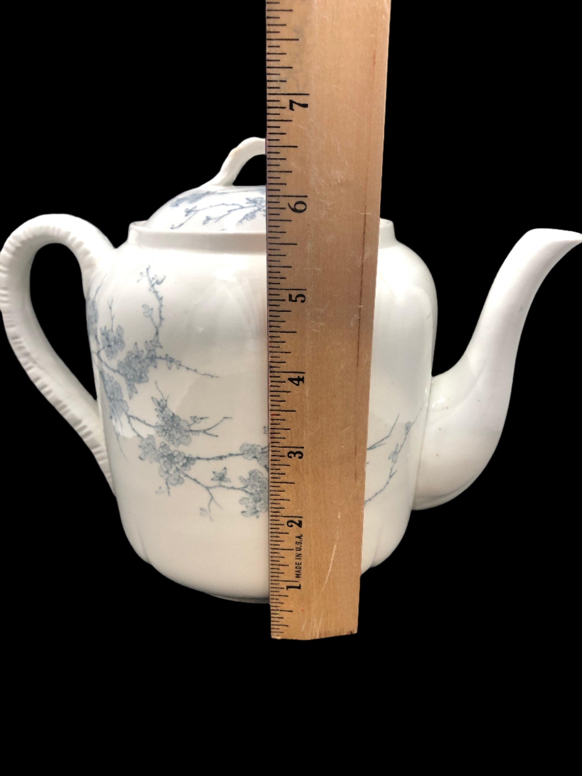 Farmhouse and Cottage Core Antique Teapot Ironstone English Tunstall Spring Height