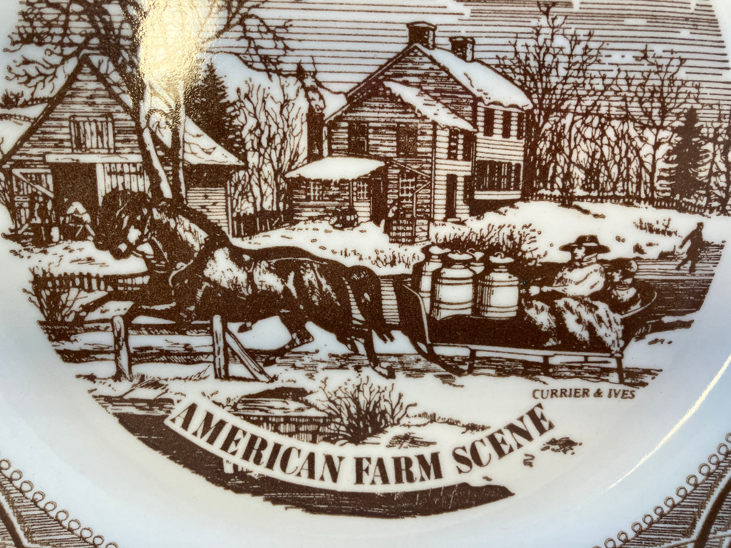 Farmhouse kitchen 10 inch vintage plate