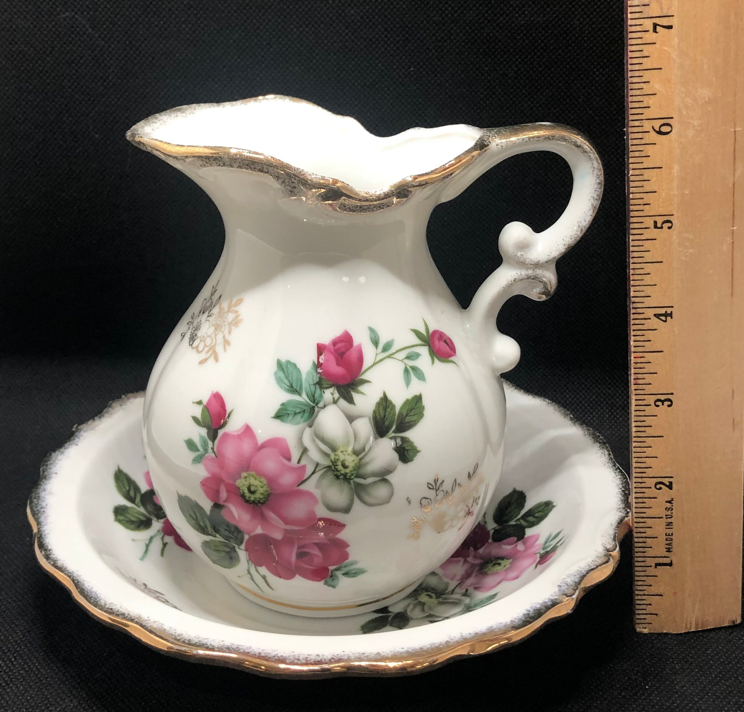 Wild Rose Bowl and Pitcher Japan 7898