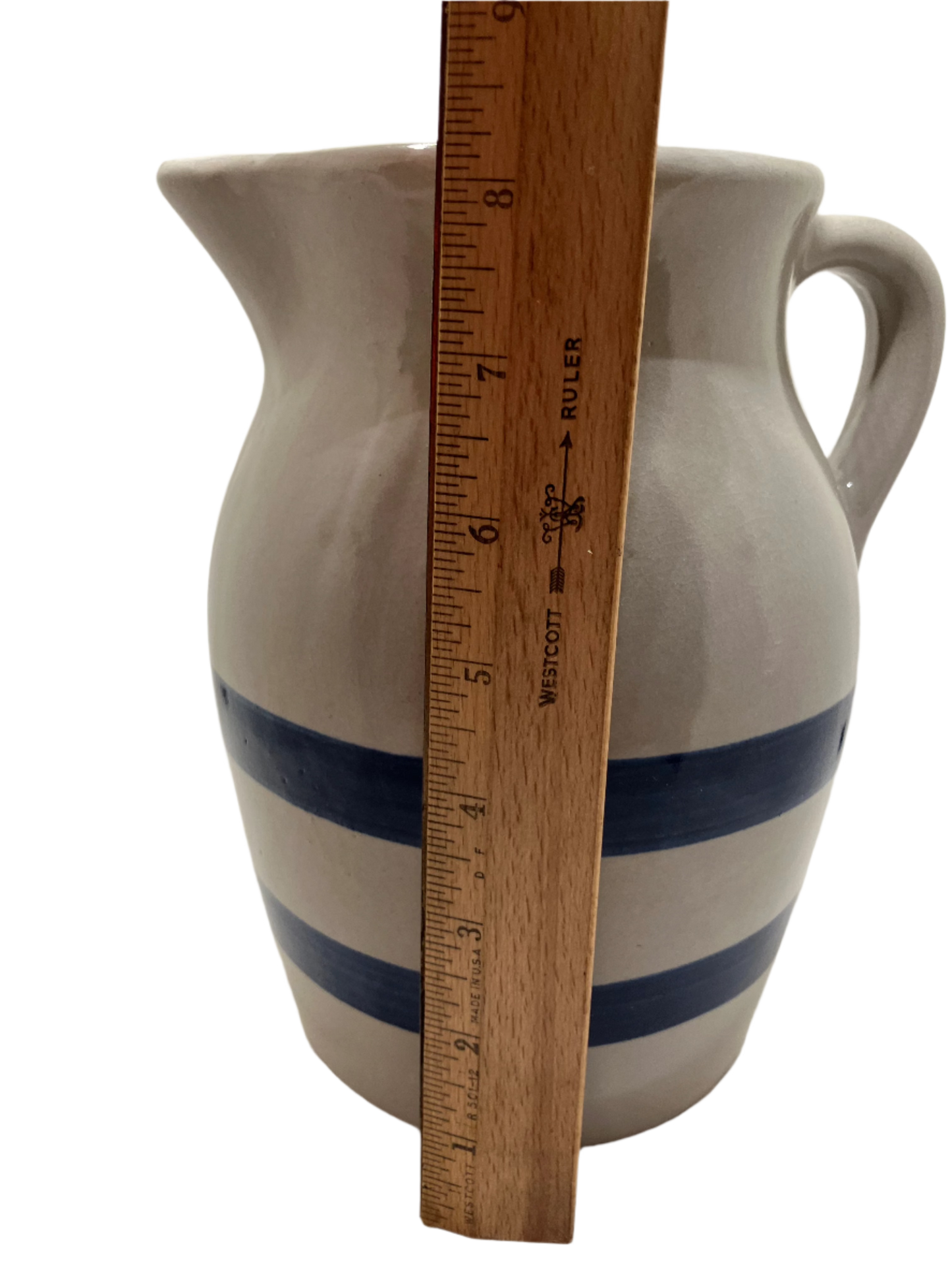 Vintage Blue Band Pitcher