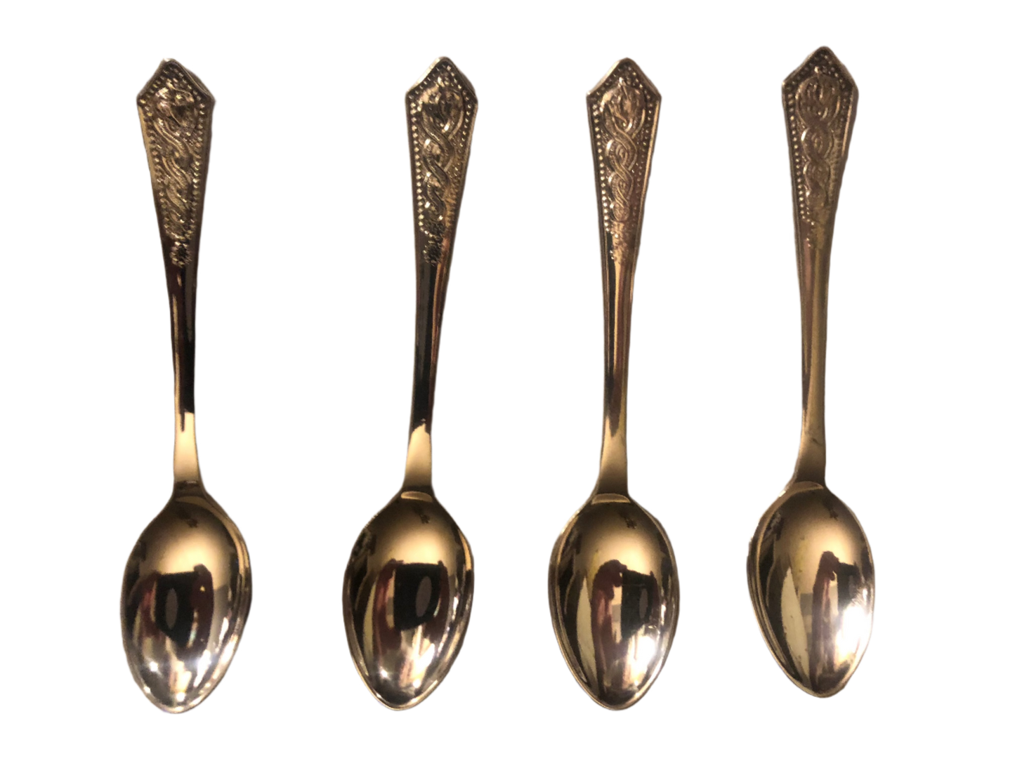 Vintage Newbridge EPNS Silver-Plated Demitasse Spoons – Set of 4