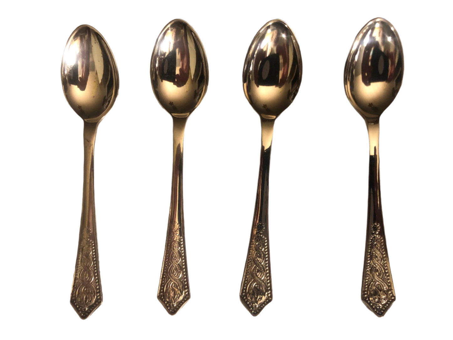 Vintage Newbridge EPNS Silver-Plated Demitasse Spoons – Set of 4