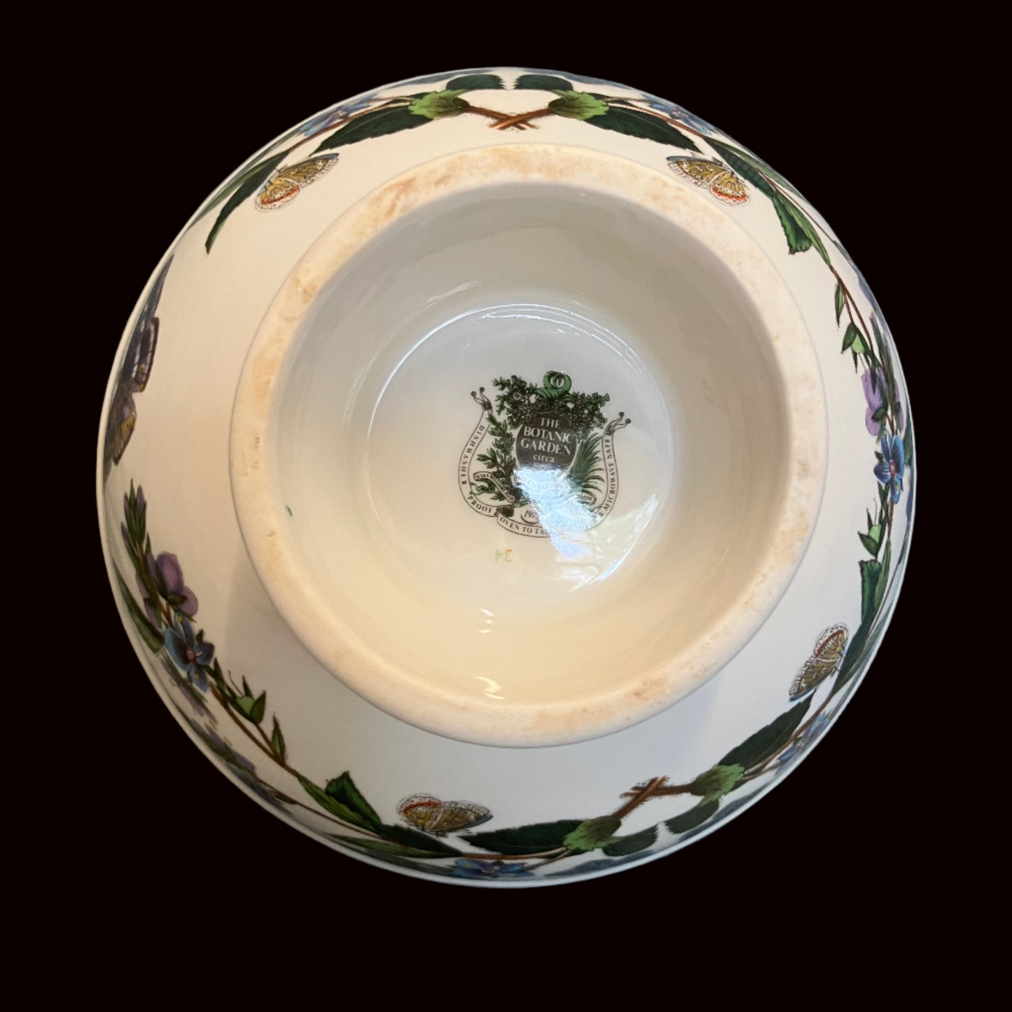 Vintage Portmeirion Botanic Garden Footed Bowl – Rhododendron