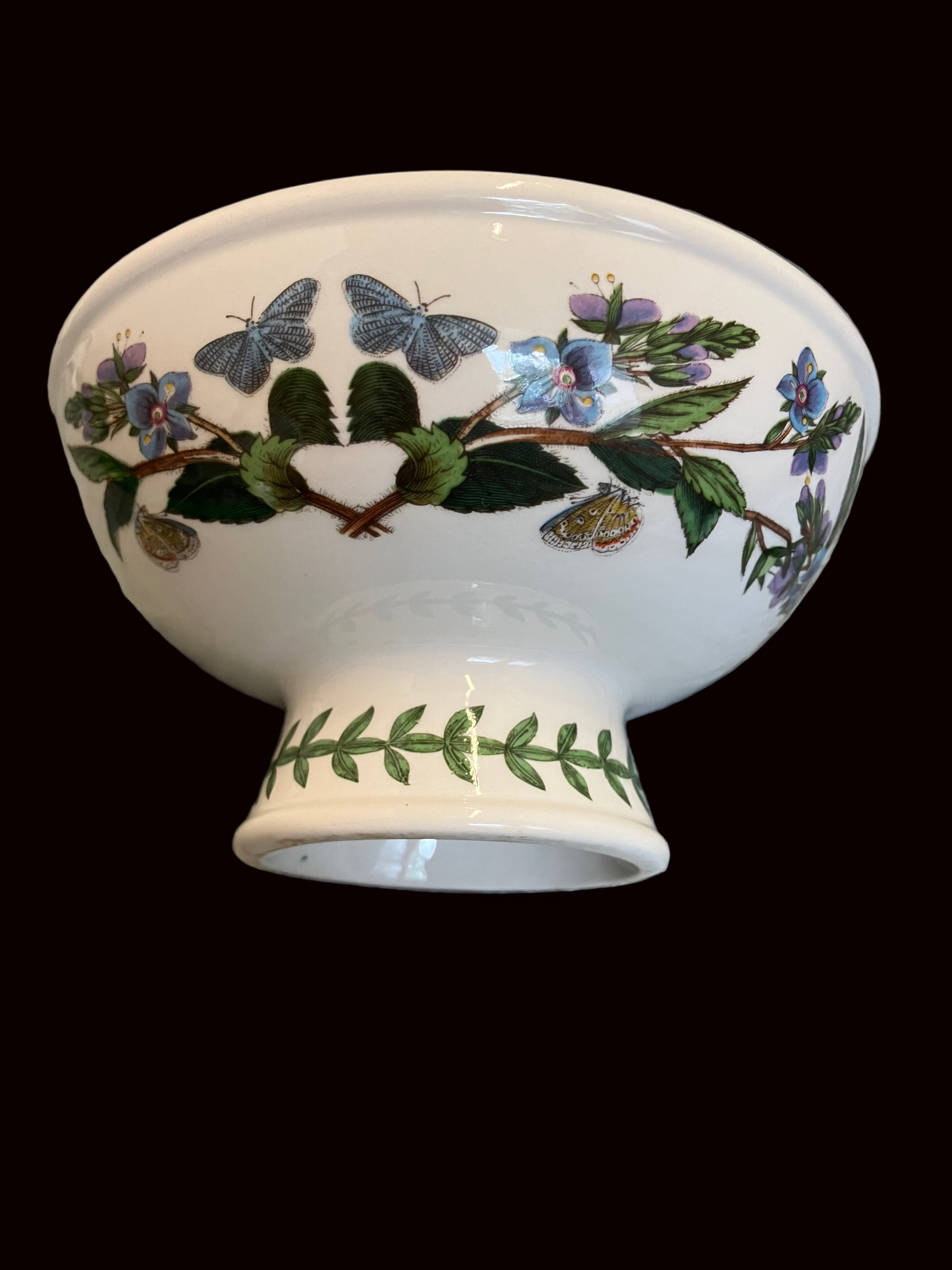 Vintage Portmeirion Botanic Garden Footed Bowl – Rhododendron