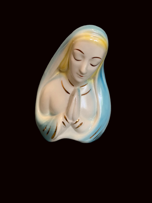 Vintage Mid-Century Blessed Virgin Mary Planter