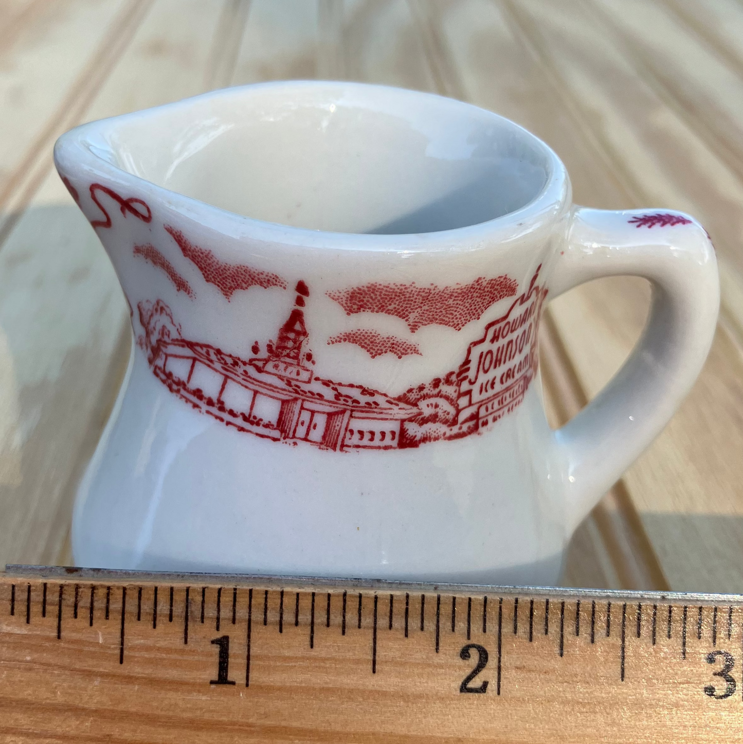 Vintage Howard Johnson’s Porcelain Creamer – Caribe China, Individual Advertising Dinerware, Retro Collectible