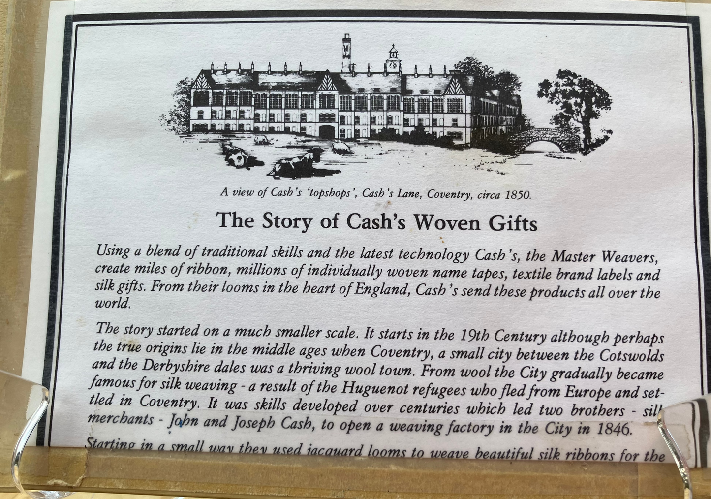 Vintage Cash’s Woven Silk Picture – Bullfinch on Floral Branch