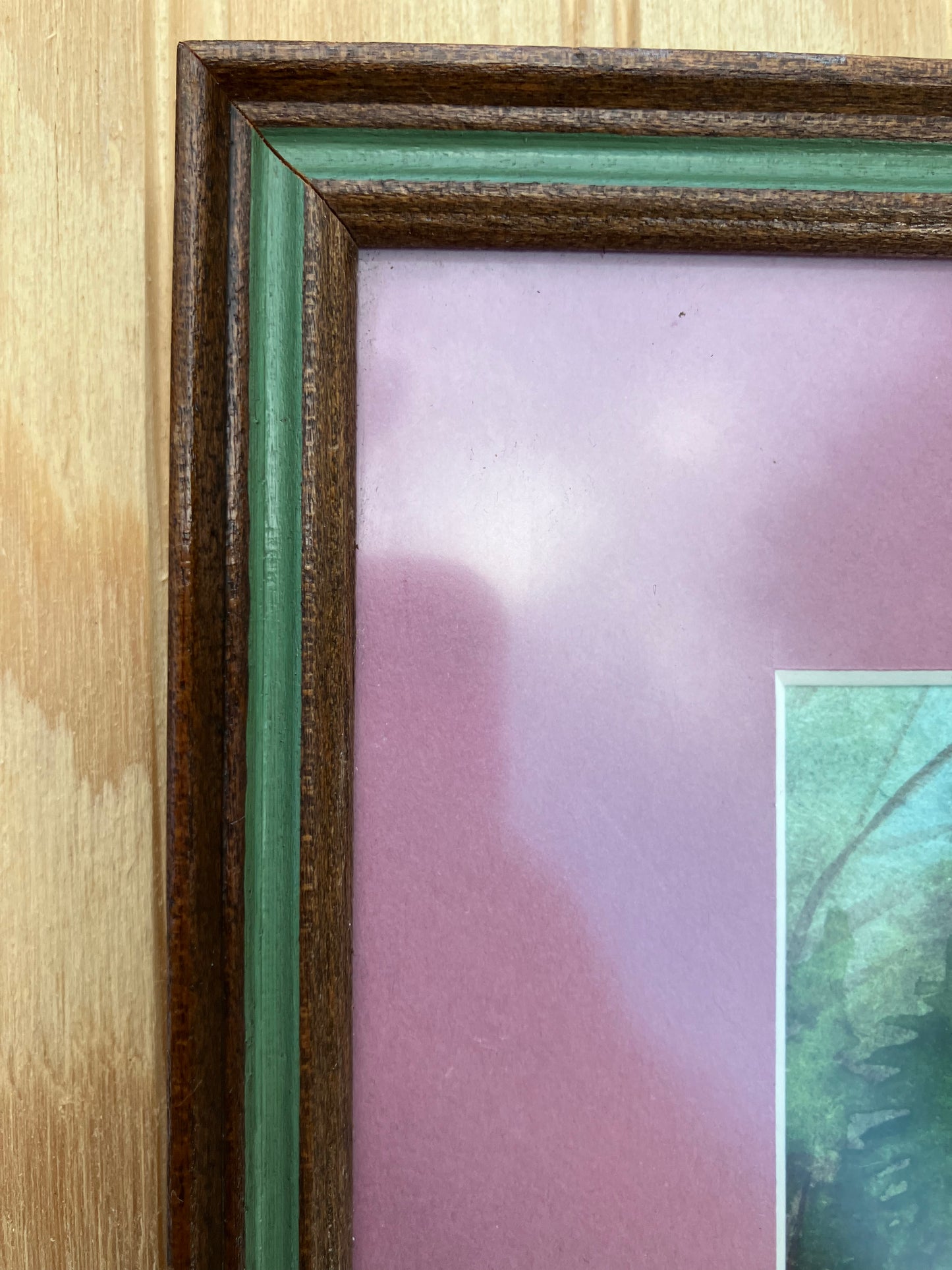 Vintage Watercolor Landscape – Framed & Matted, Signed Fladmark