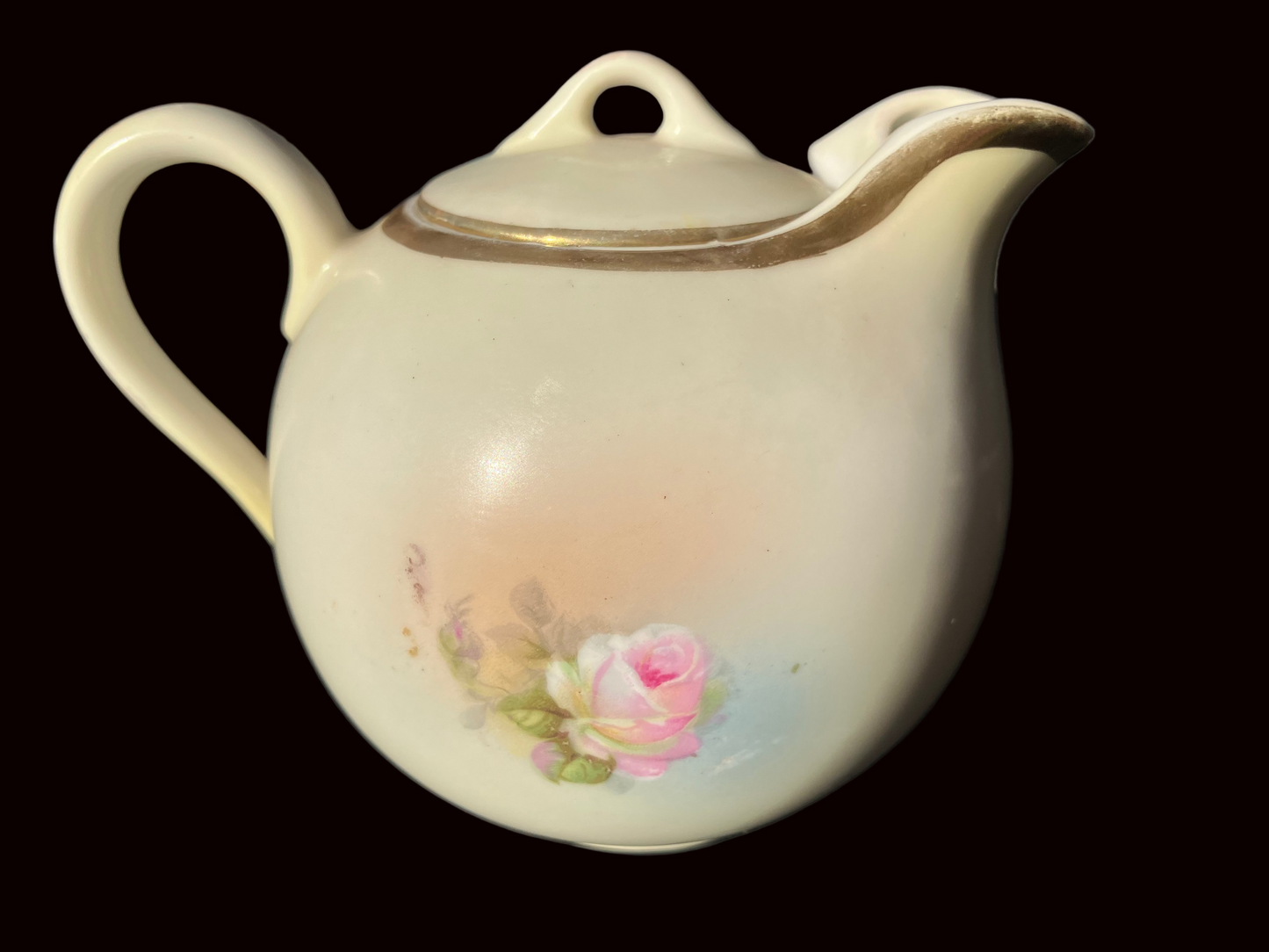 Antique Bavaria Handpainted Covered Creamer  - PSAG Crown Mark