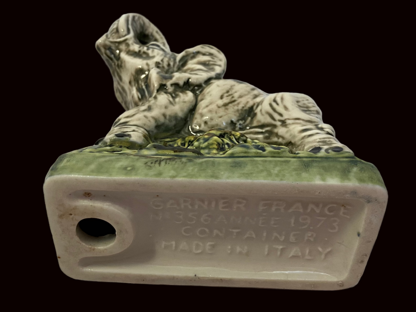 Vintage 1973 Garnier Liqueur Elephant Decanter