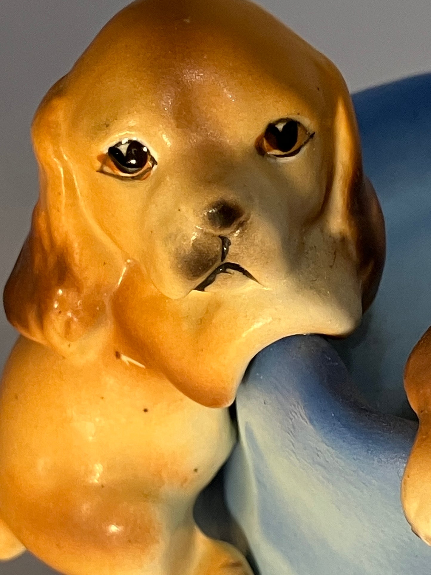 Vintage Mid-Century Ceramic Puppy in Shoe Bank