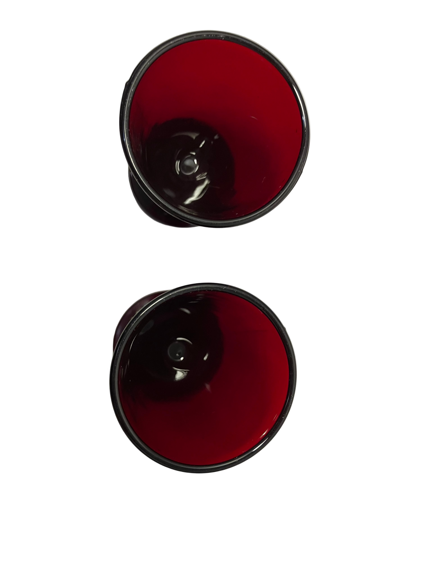 Vintage Anchor Hocking Ruby Red Stemware – Set of Two