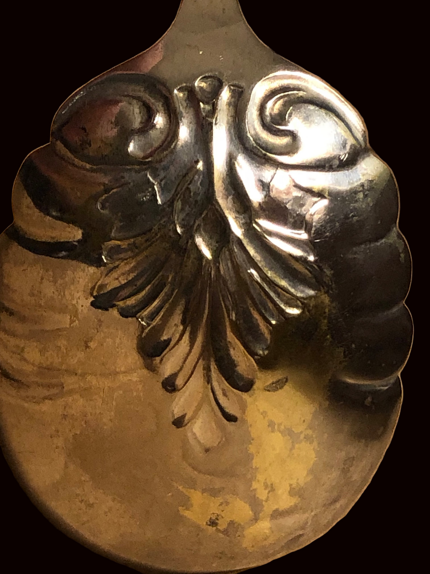 Antique Silverplate Berry / Casserole Spoon