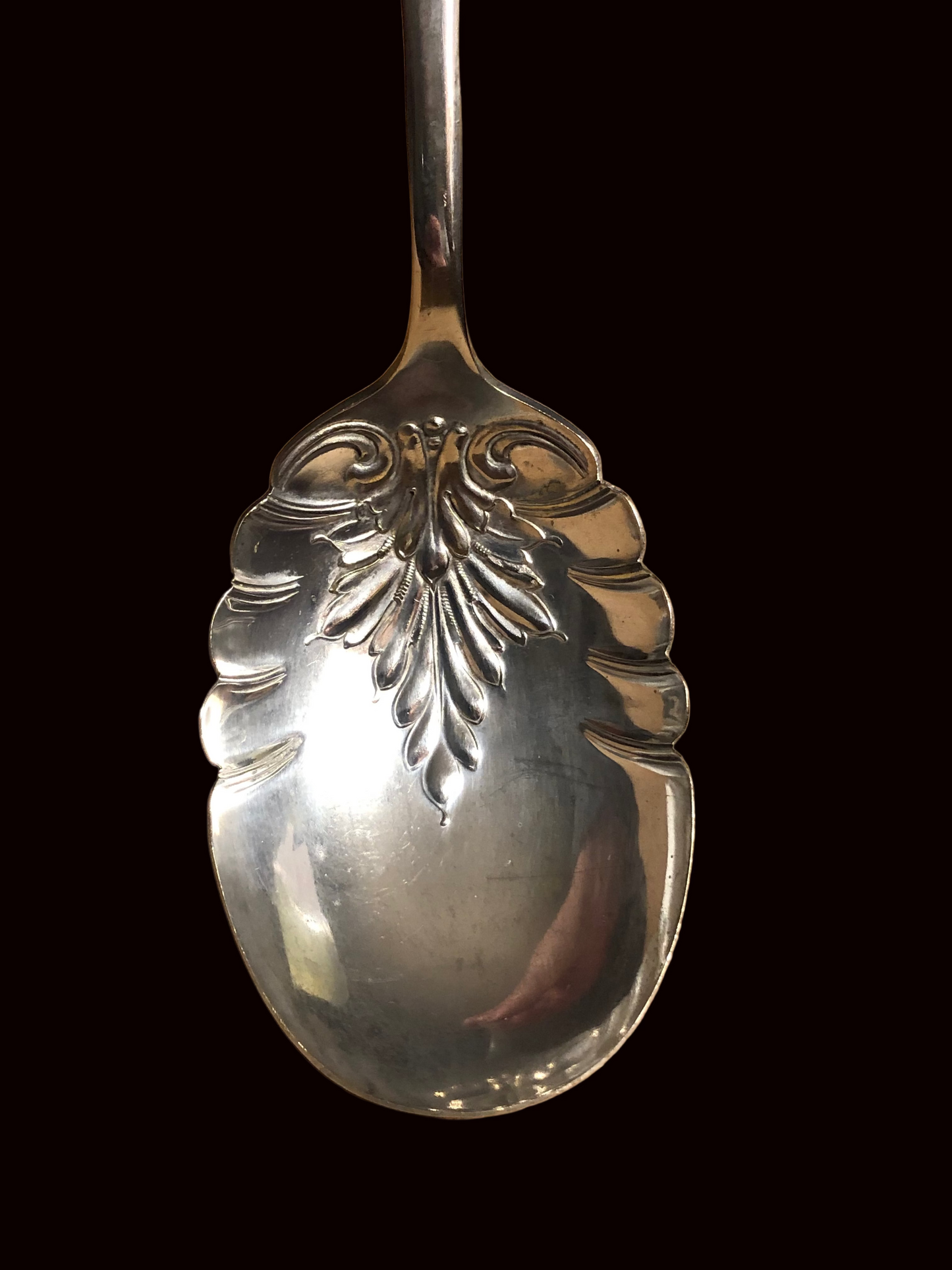 Antique Silverplate Berry / Casserole Spoon