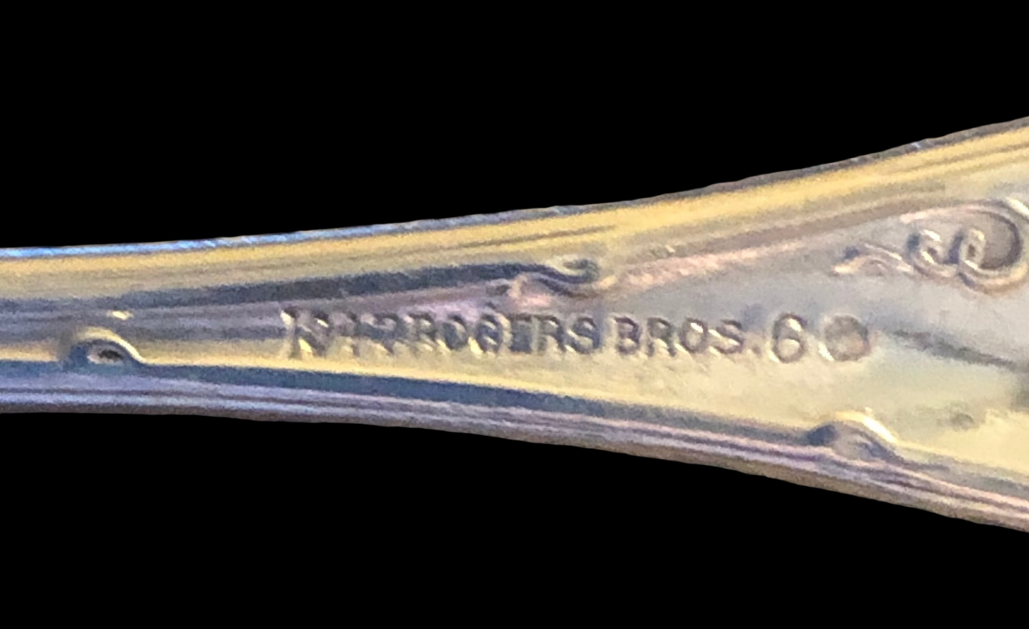 Antique 1847 Rogers Bros “Vintage” Grape Pattern Teaspoons – Set of 5